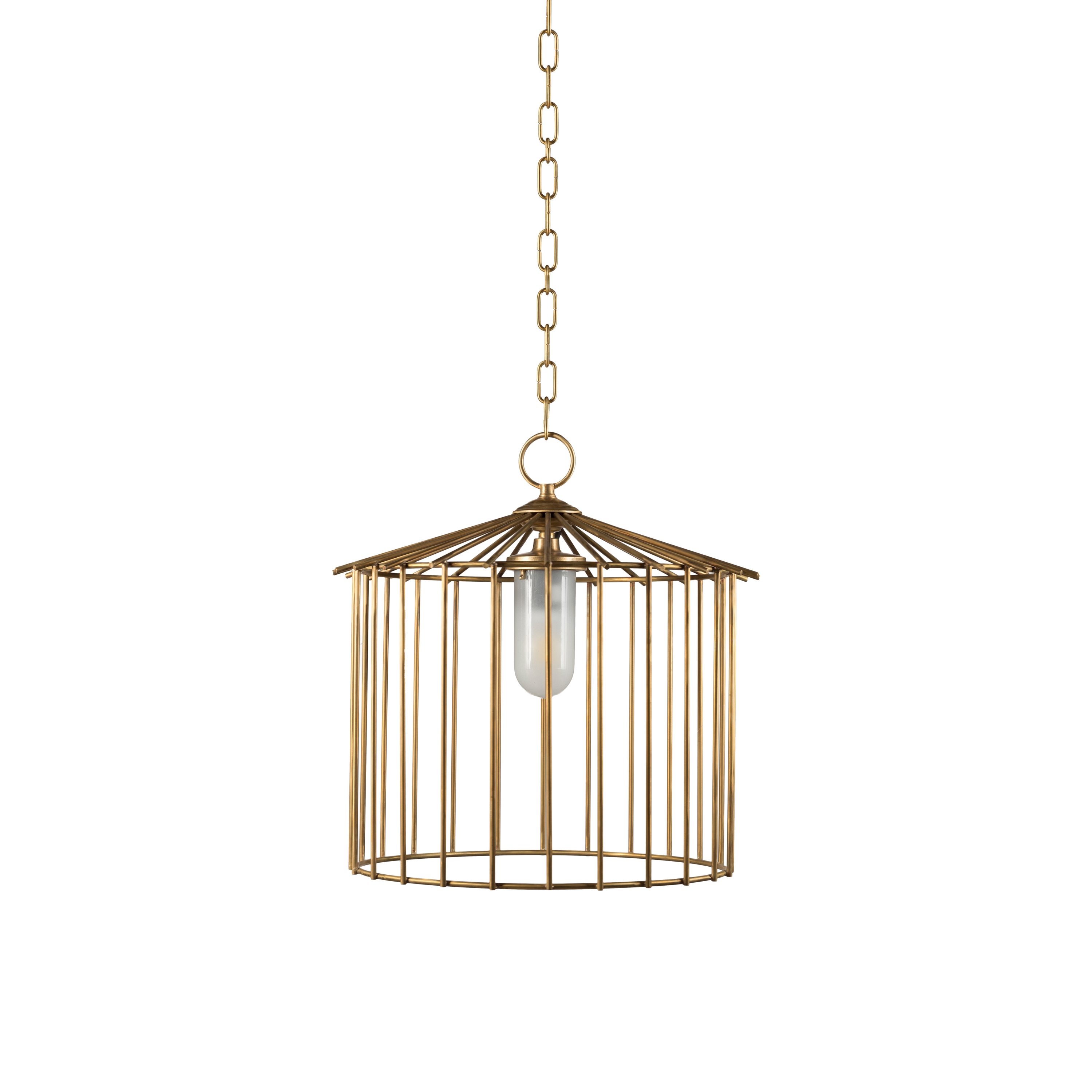 Mostra il prodotto Cage | Lampadario da esterni catena piccolo del produttore Bronzetto
