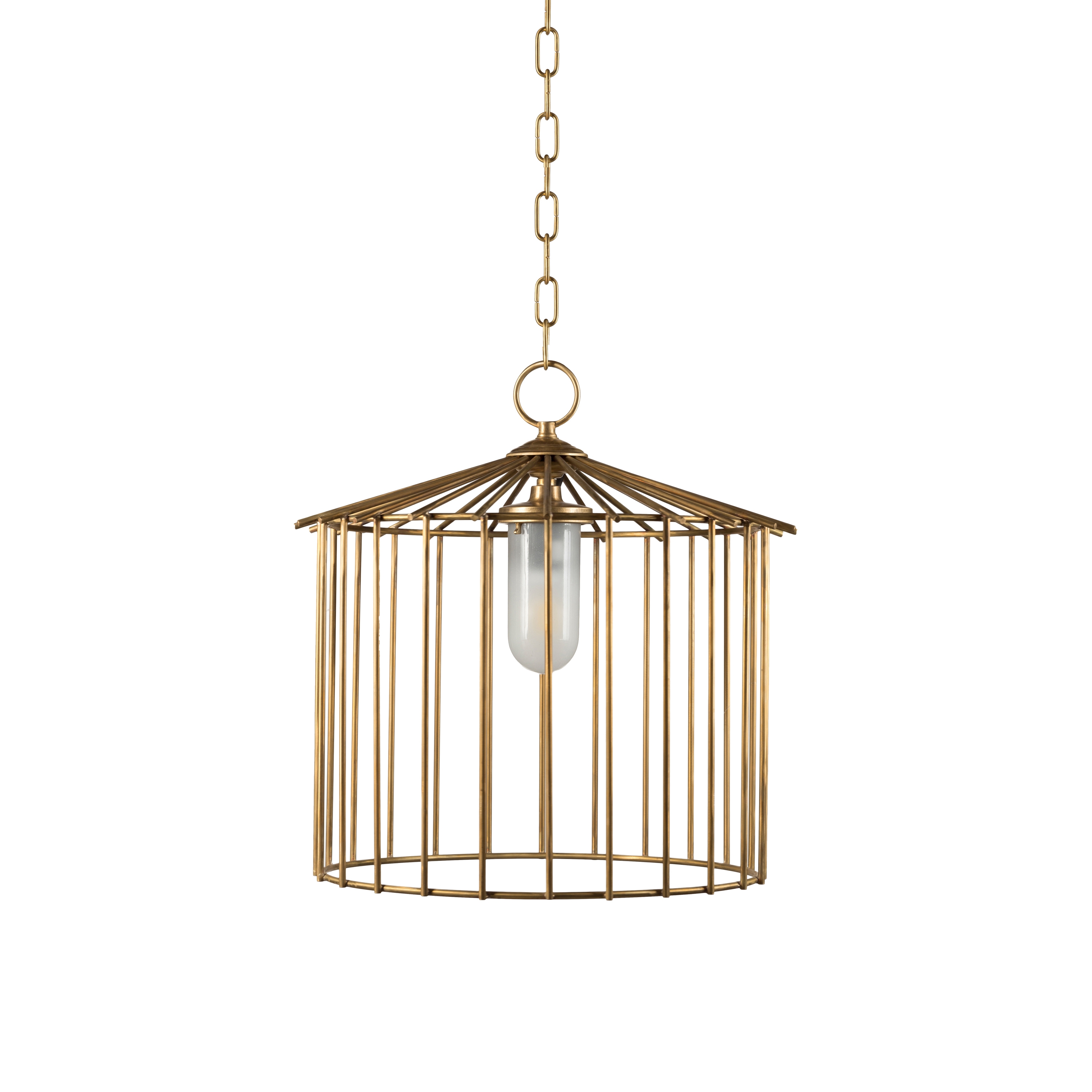 Mostra il prodotto Cage | Lampadario da esterni catena medio del produttore Bronzetto