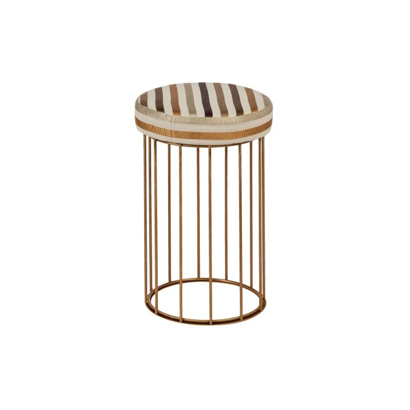 Display product Cage | Juta or fabric seat bench from manufacturer Bronzetto