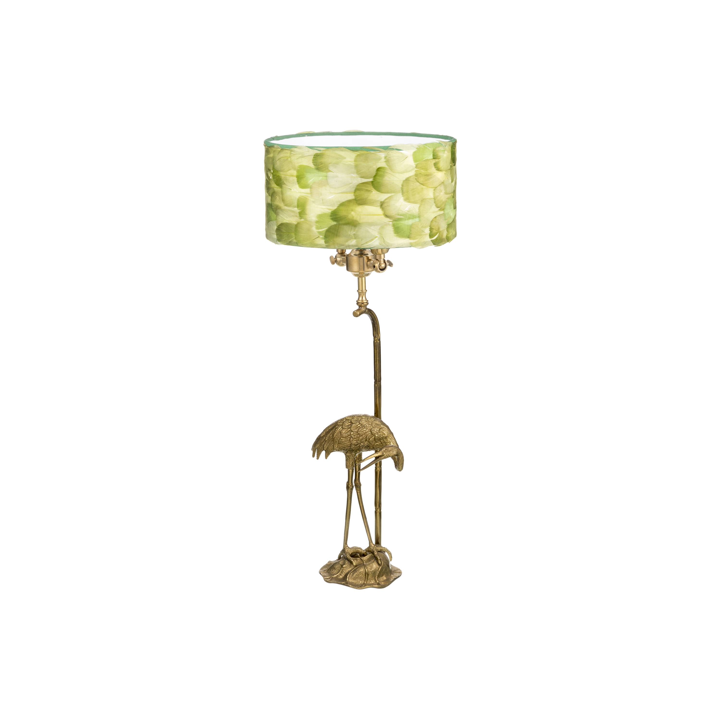 Fauna | Lampada da tavolo airone verde chiaro