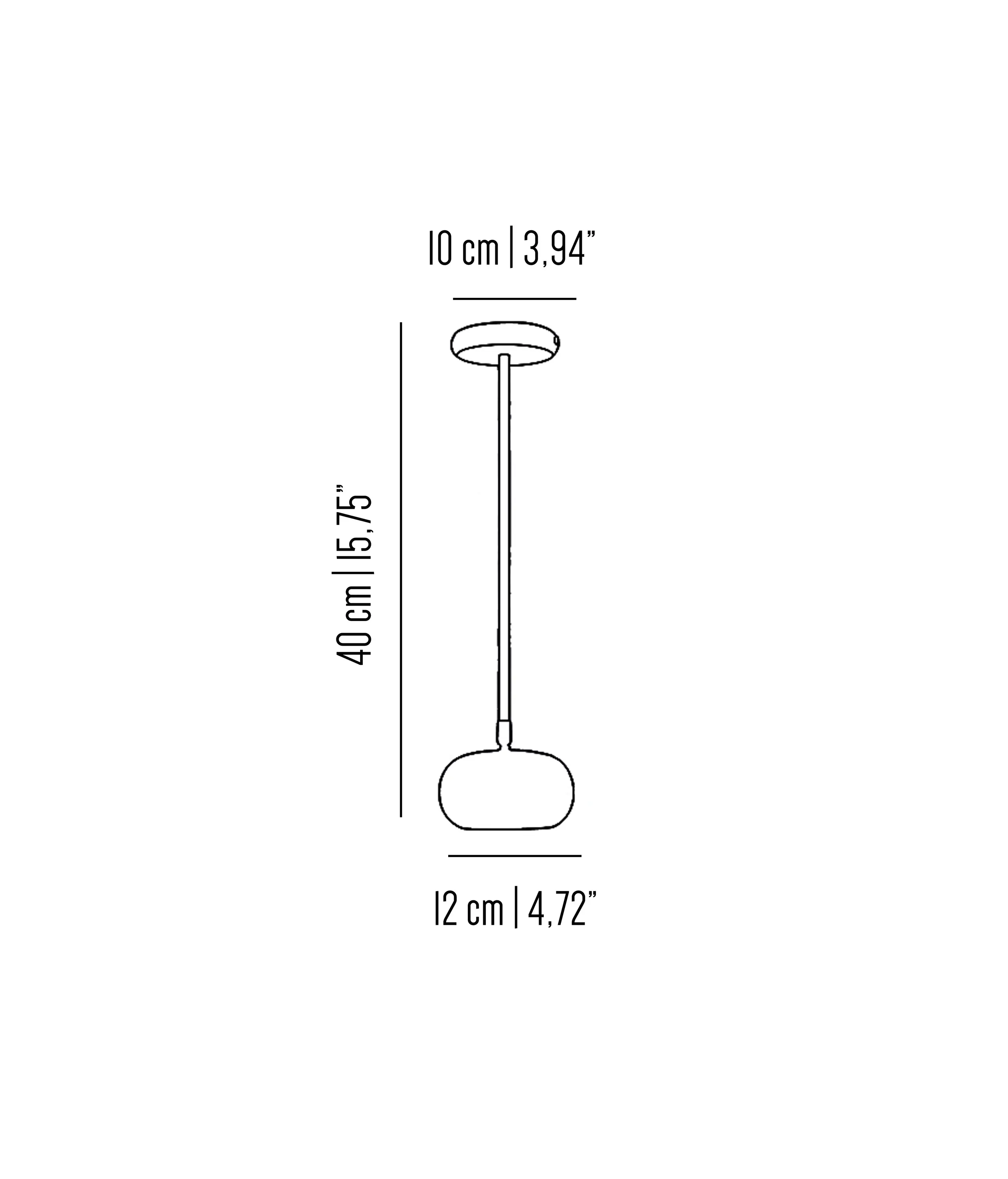 Bronzetto - Gea | Small spot light characterized by soft lines