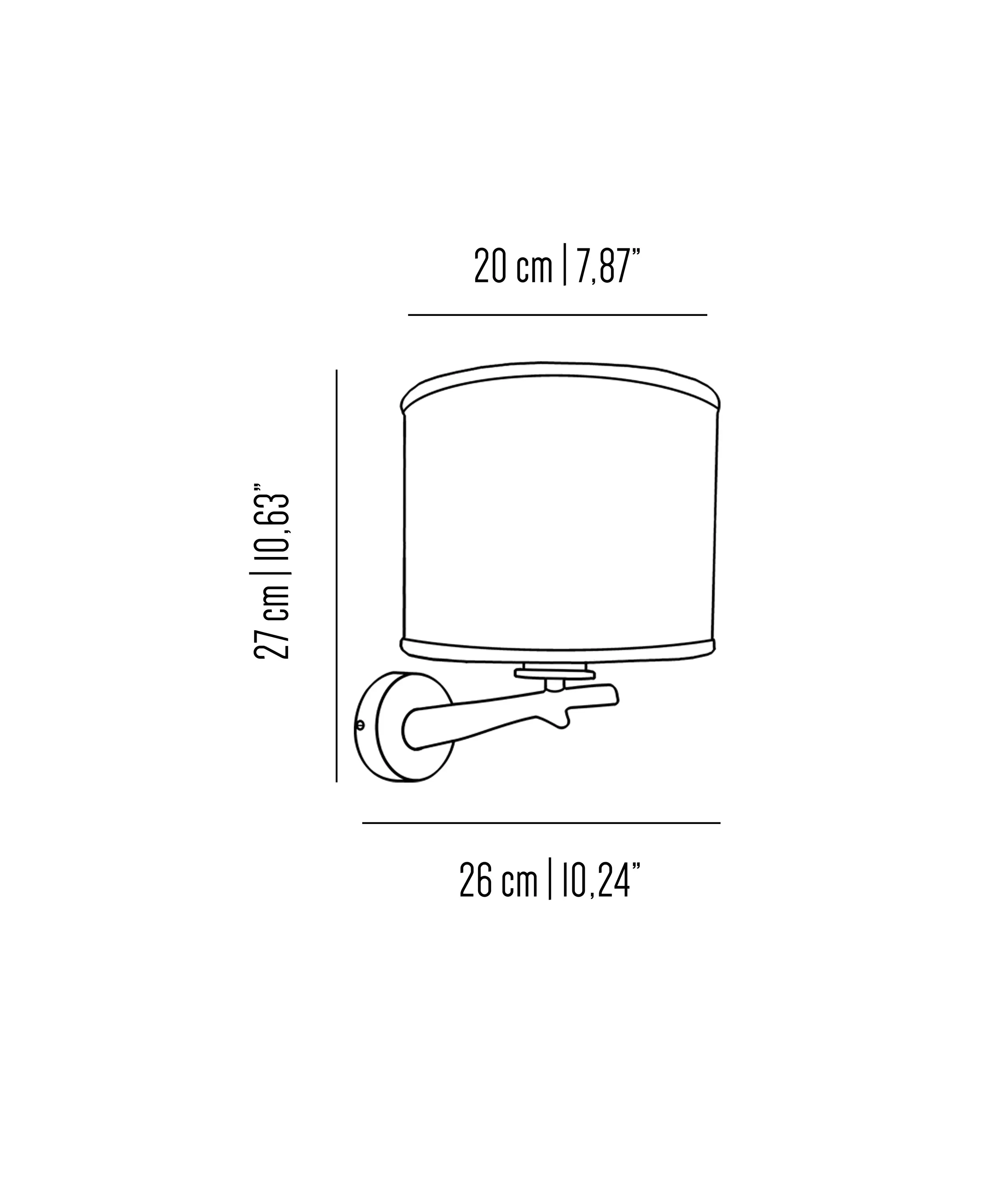 Bronzetto - Oak | Oak branch wall lamp