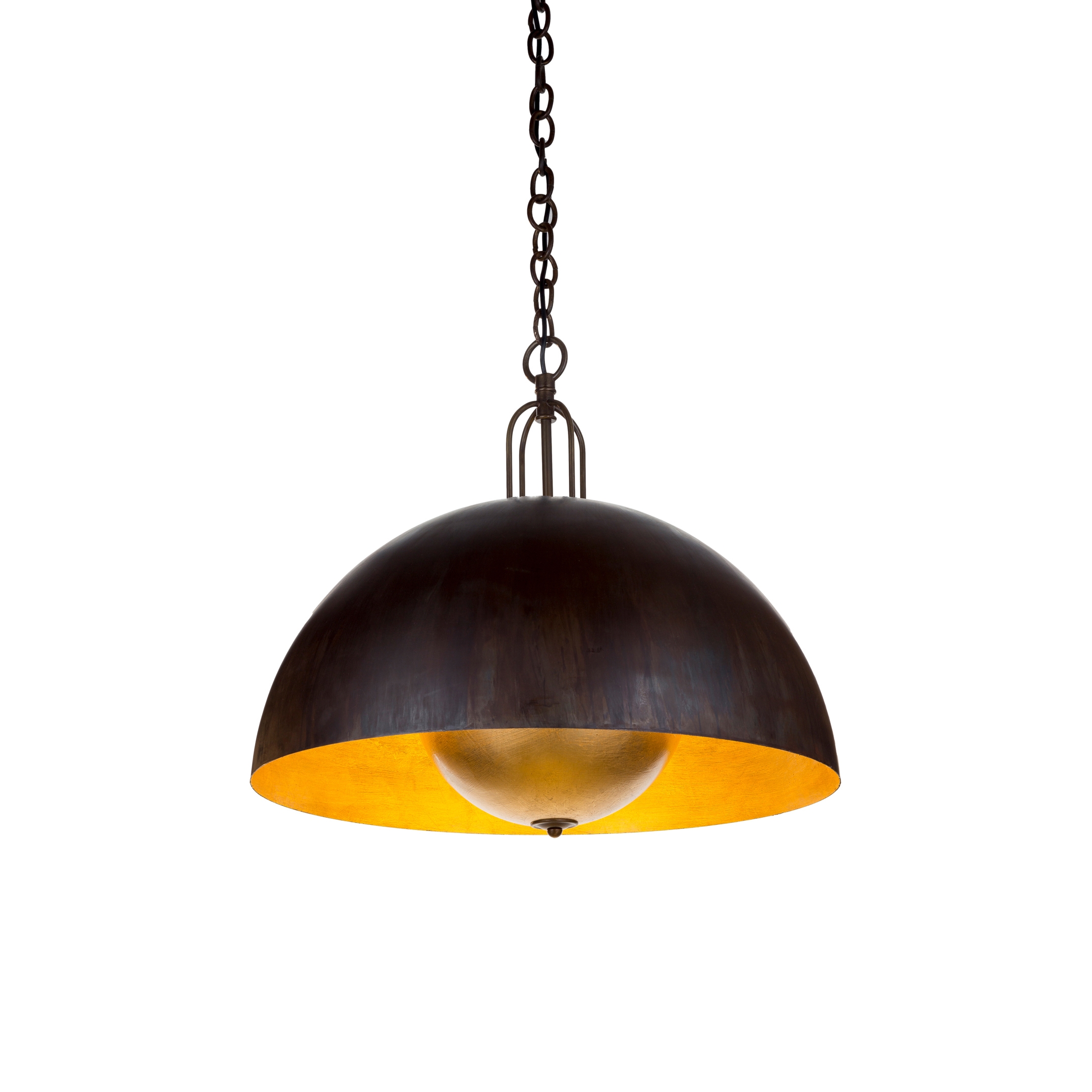 Display product Soundlight | Chandelier half sfere with integrated sound small from manufacturer Bronzetto