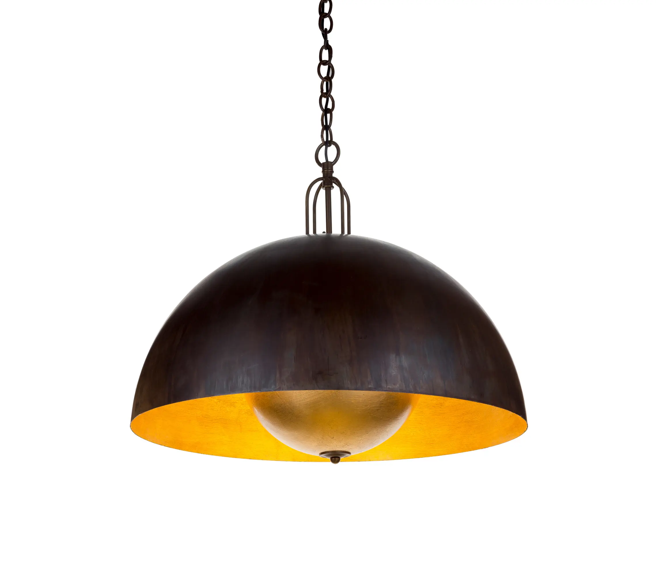 Bronzetto - Soundlight | Chandelier half sfere with integrated sound medium