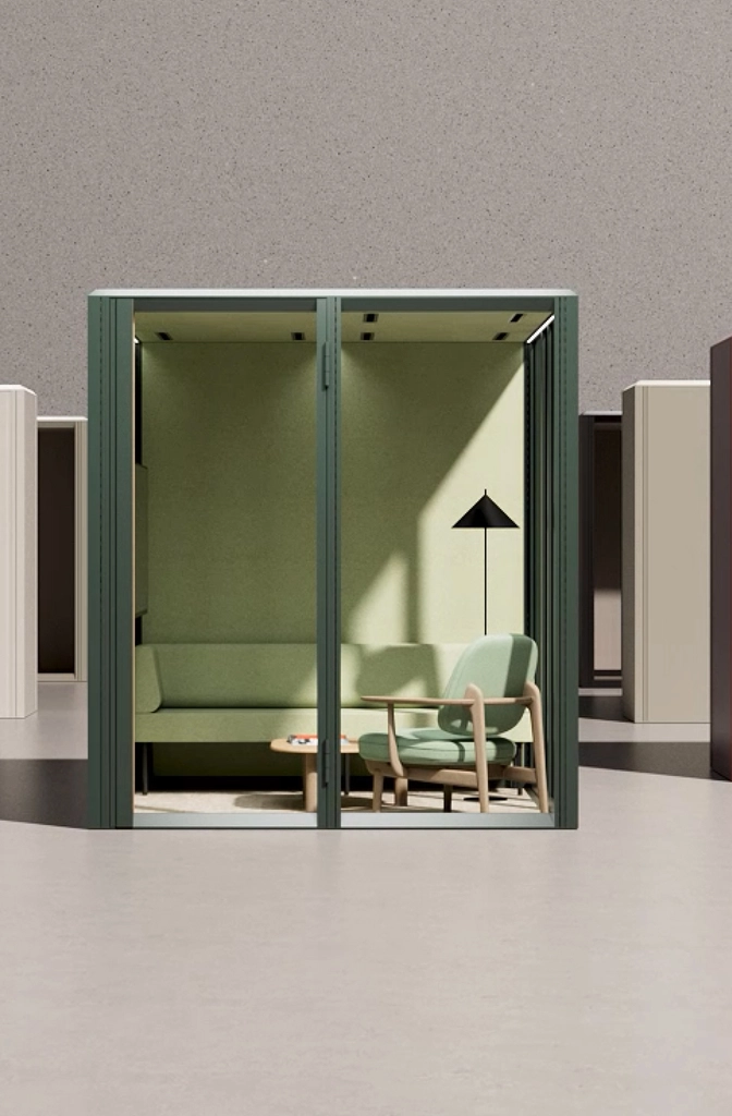 Mute Lab Modular MUTE MODULAR MEETING ROOM 3X3 - Room-in-room systems from Mute | Architonic