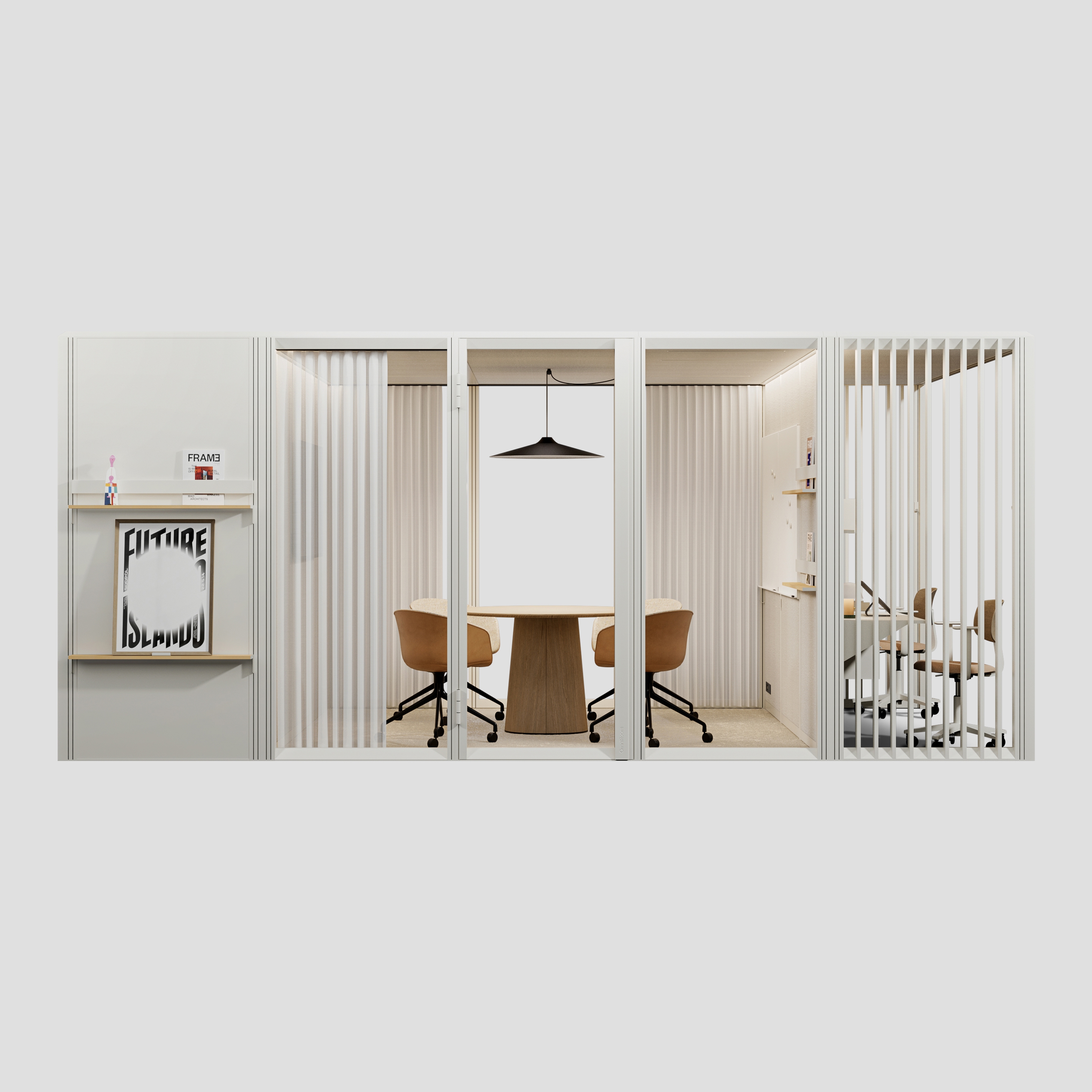 Display product Mute Modular Multifunctional Hub: Support + Meeting + Work from manufacturer Mute