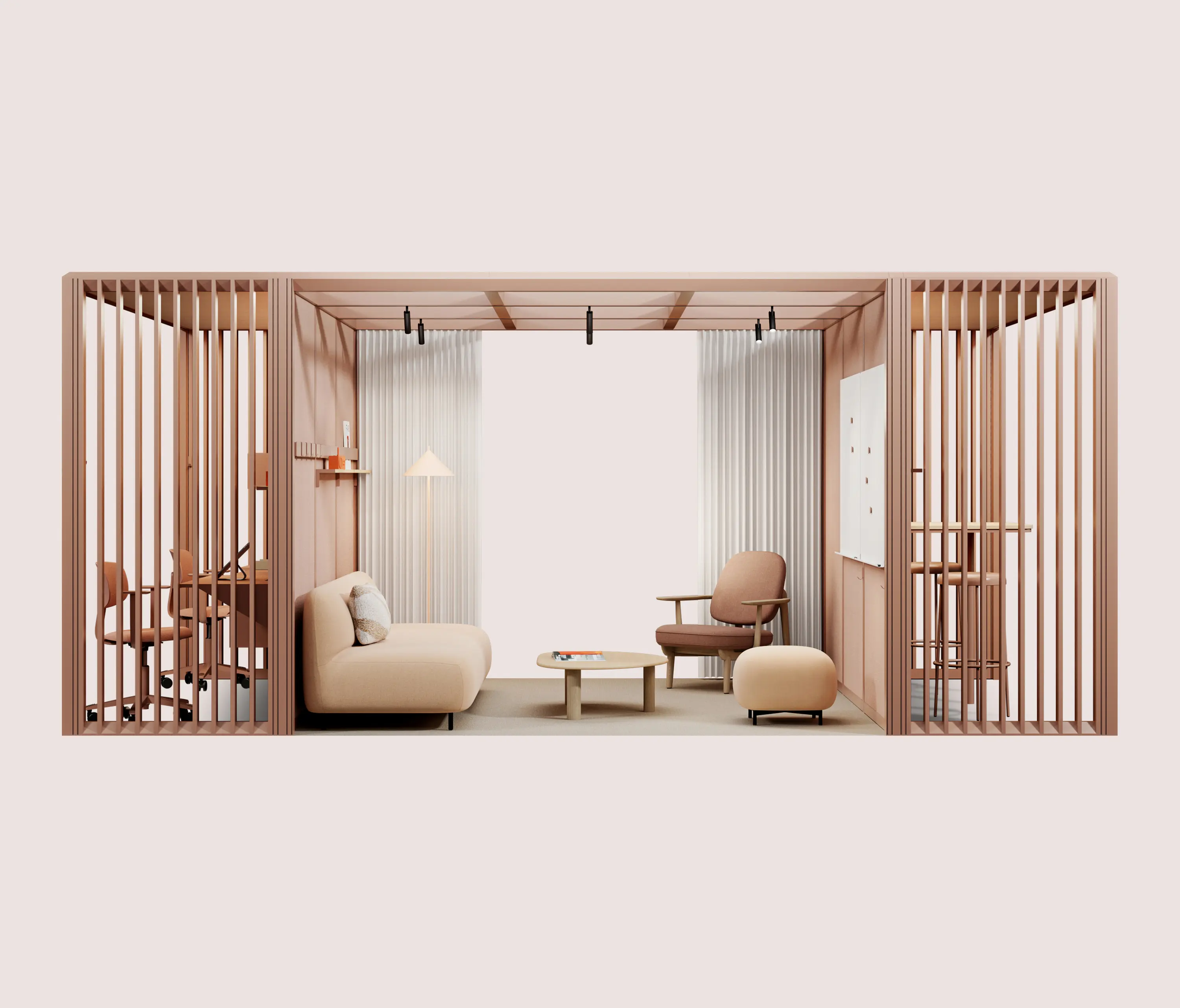 Mute - Mute Modular Multifunctional Hub: Work + Lounge + Meeting