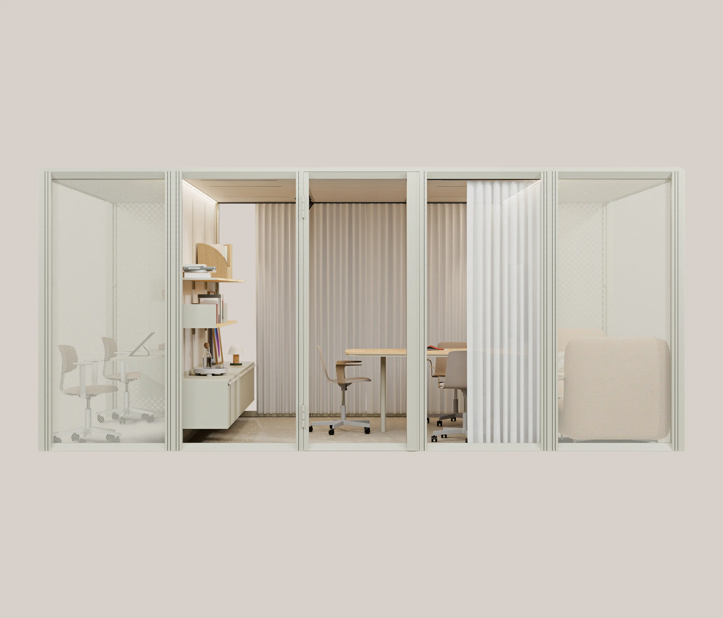Mute - Mute Modular Multifunctional Hub: Work + Meet + Lounge in Ash Gray