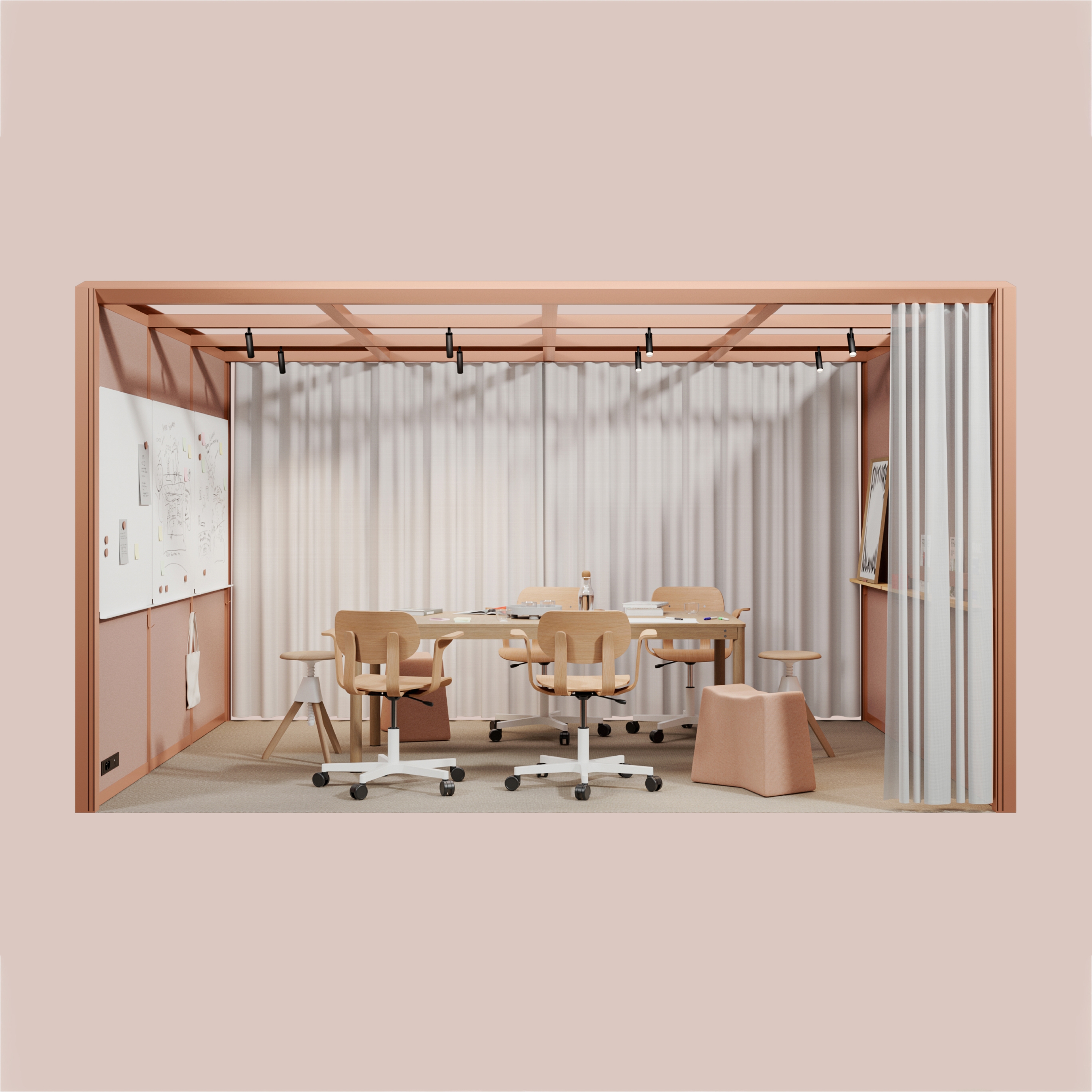 Display product Mute Modular Meeting room 4x3 from manufacturer Mute