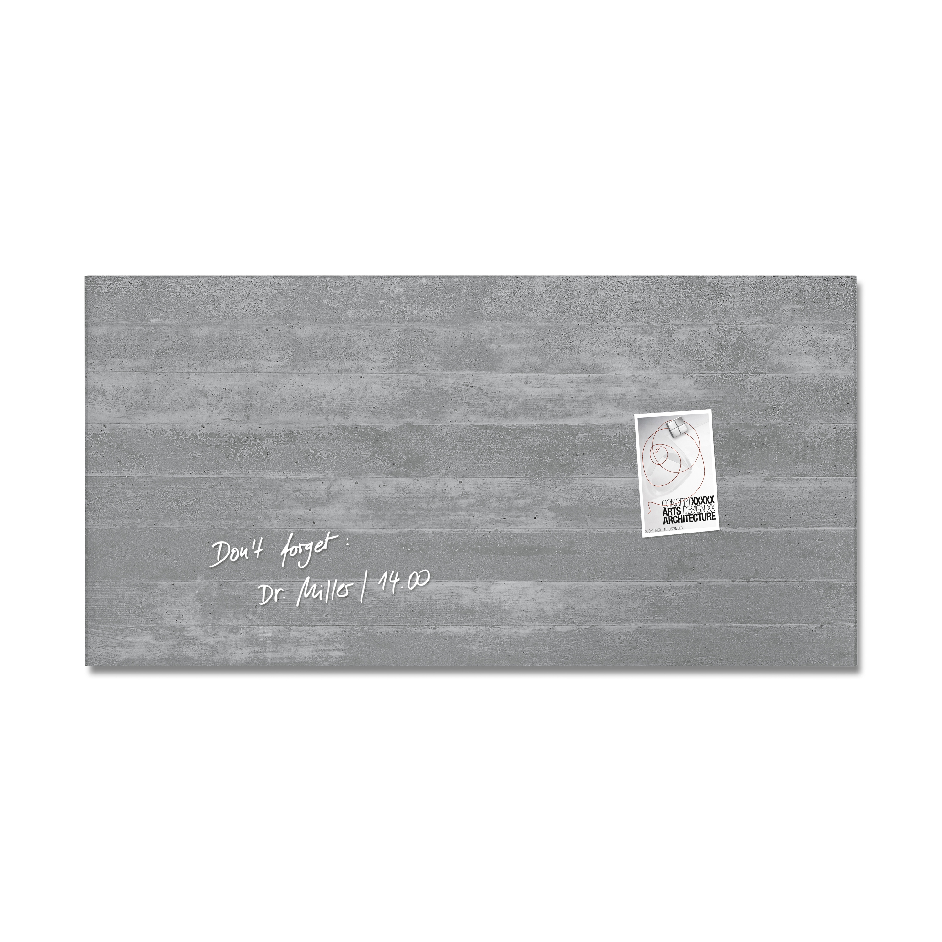 Magnetic Glass Board Artverum, 91 x 46 cm