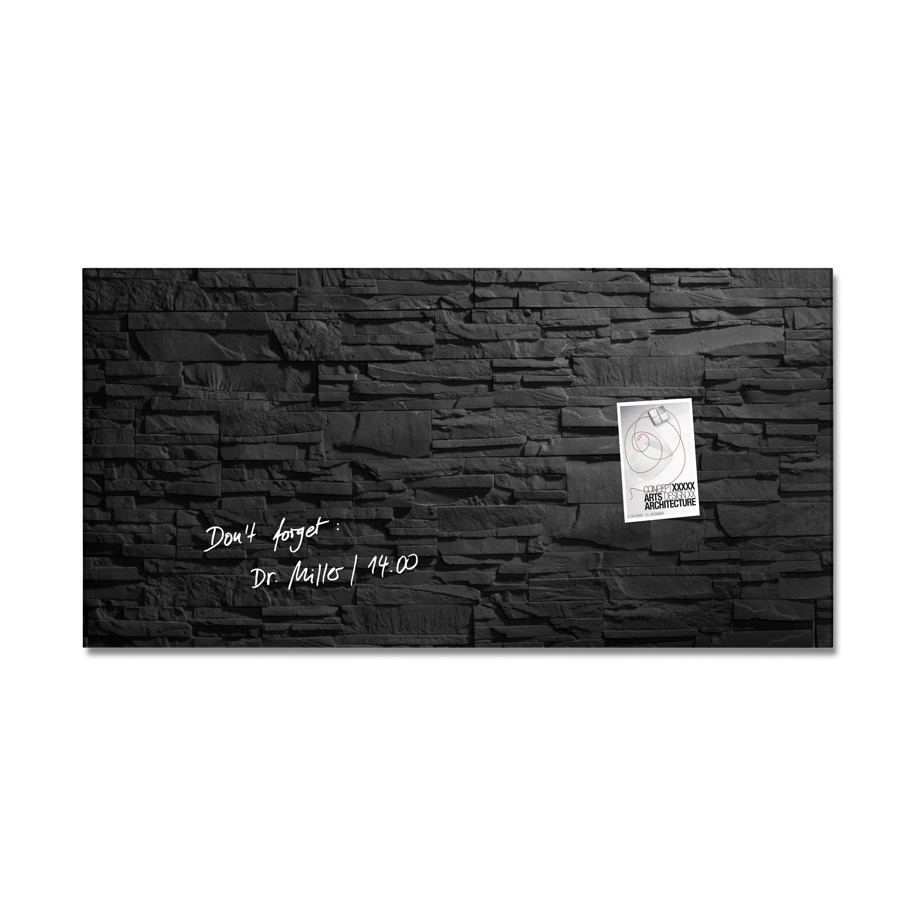 Magnetic Glass Board Artverum, 91 x 46 cm