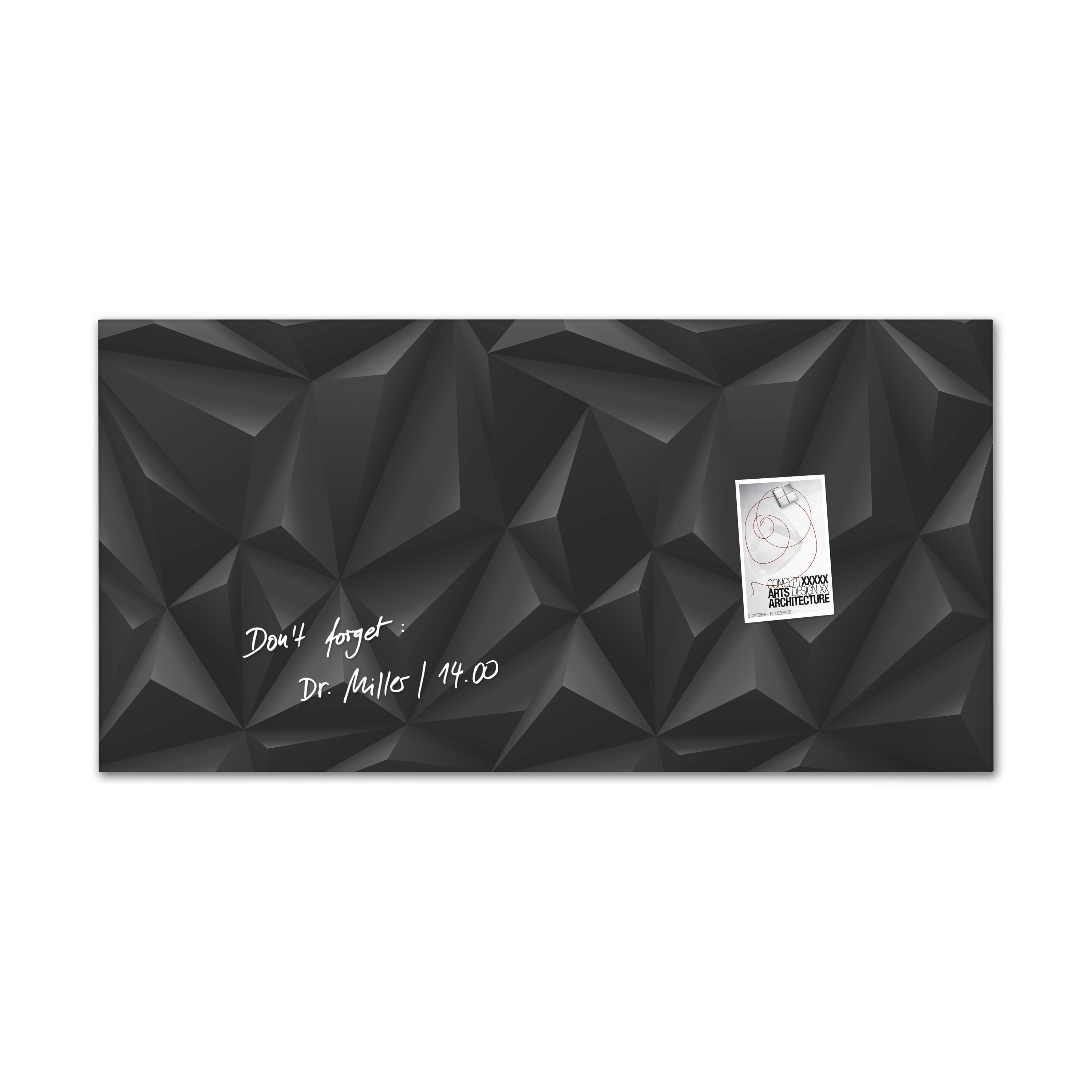 Magnetic Glass Board Artverum, 91 x 46 cm