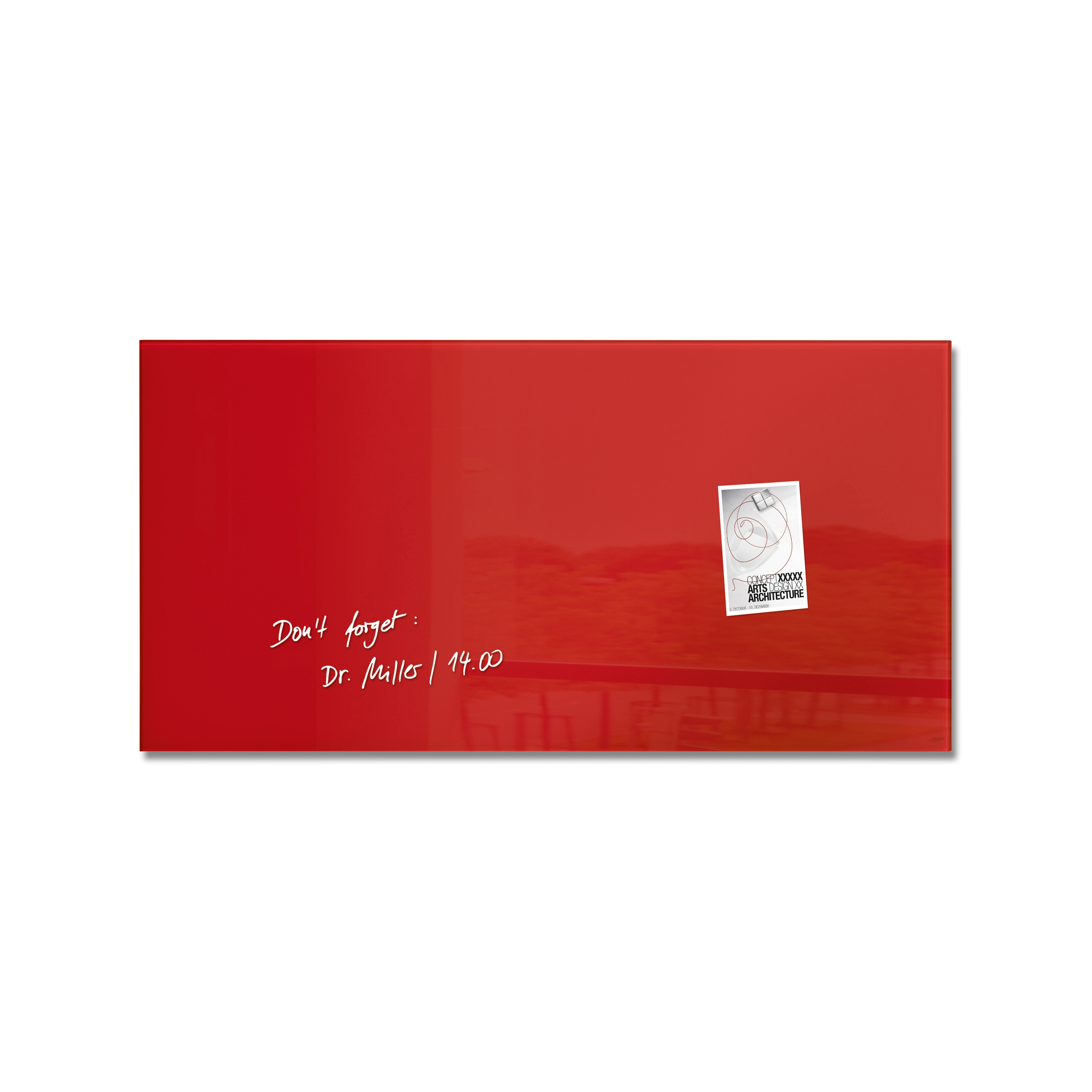 Magnetic Glass Board Artverum, 91 x 46 cm