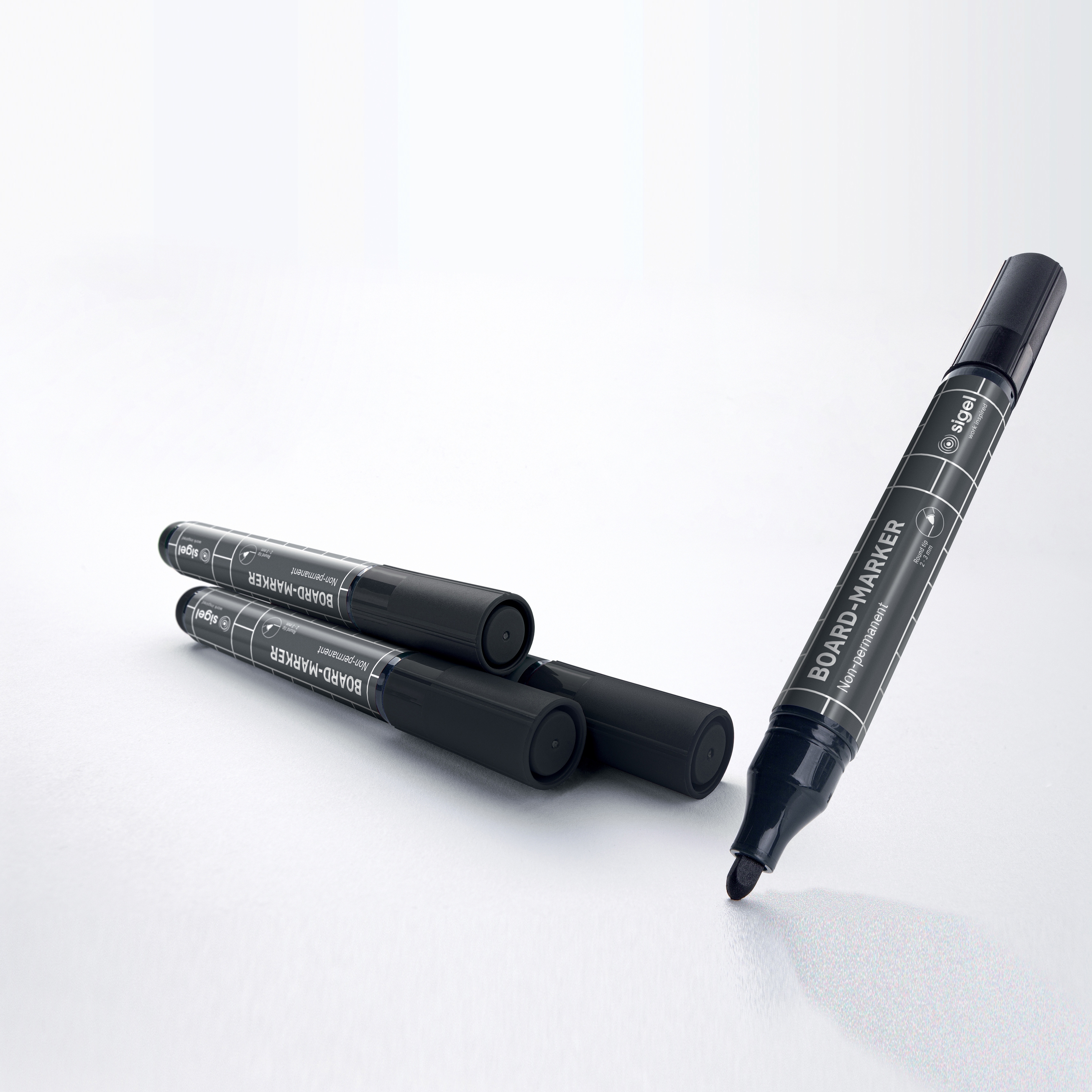 Display product Glassboard markers, black, 4 pcs. from manufacturer Sigel