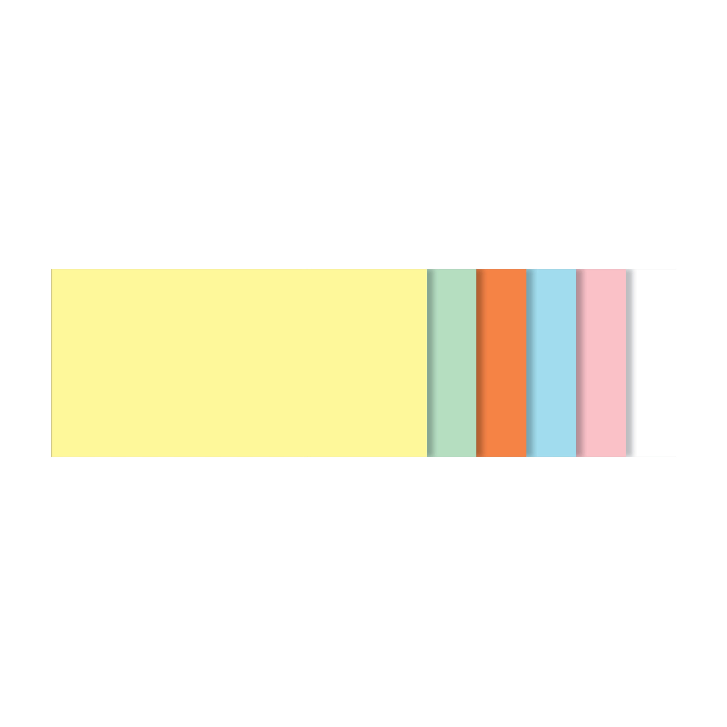 Vertoon produk Presentation cards, rectangular, yellow, green, orange, blue, pink, white, 250 sheets van vervaardiger Sigel
