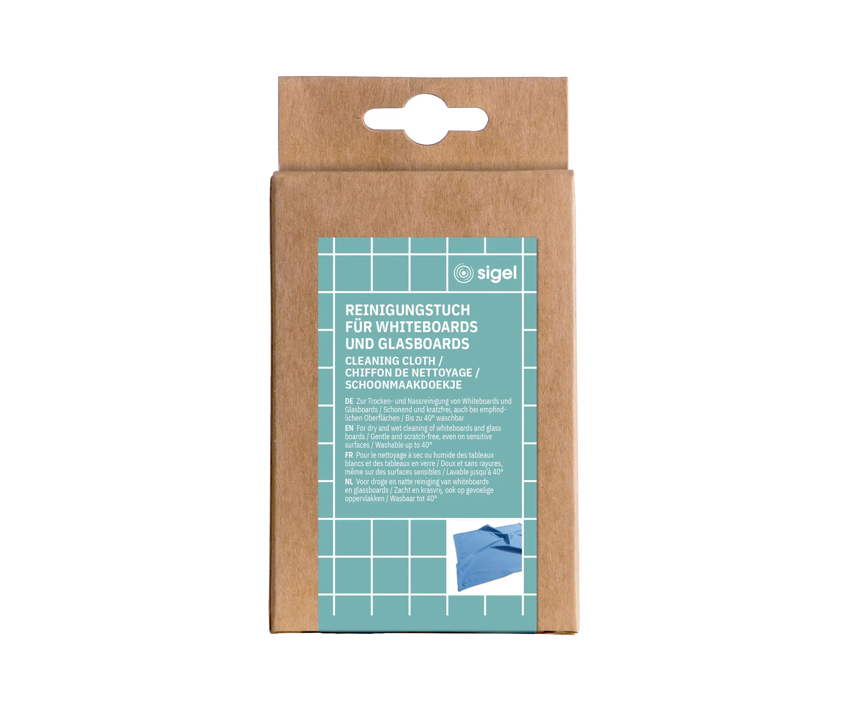 Sigel - Delta microfibre cloth, 40 x 40 cm, blue