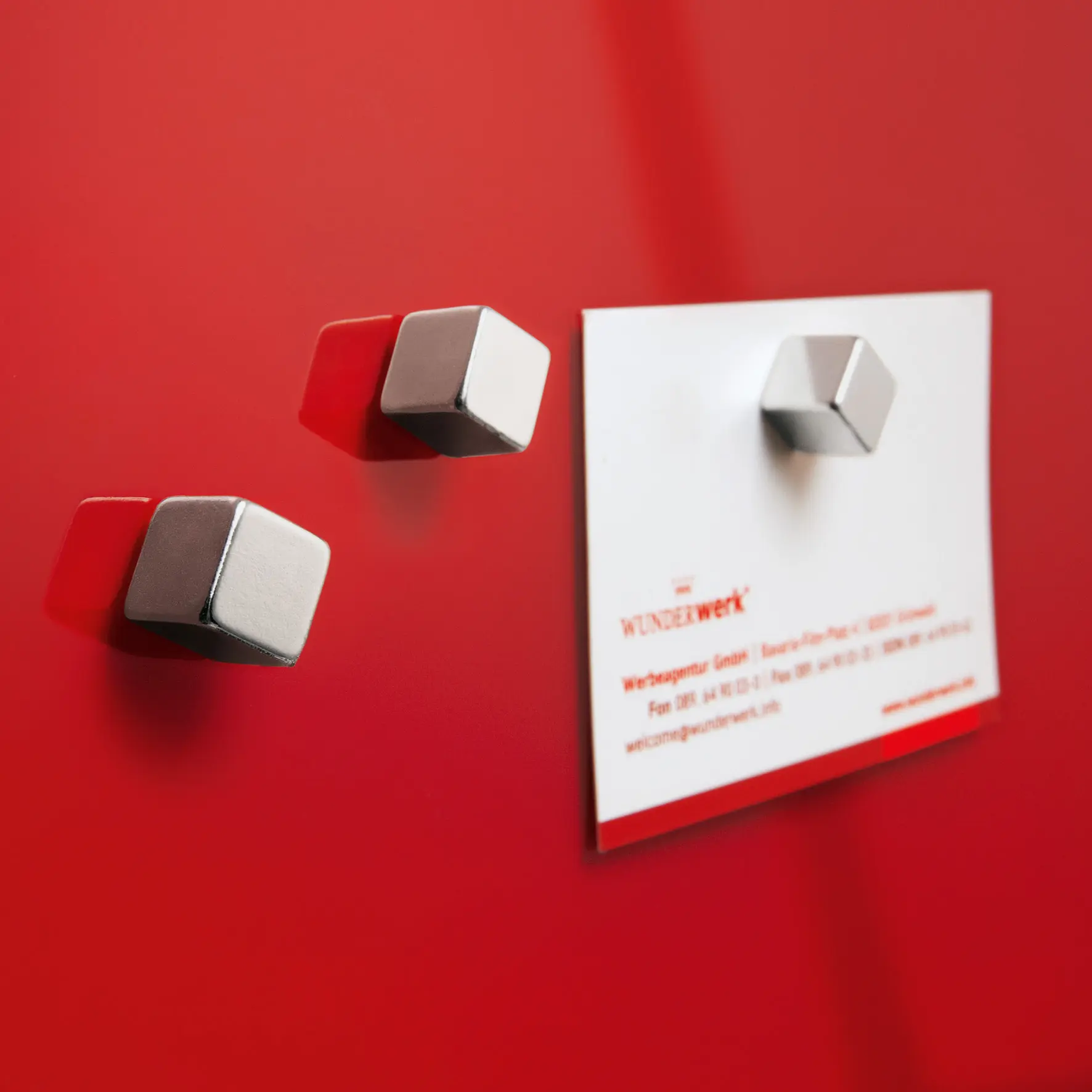 Sigel - SuperDym magnets C5 "Strong", Cube-Design, silver, 10 pcs.