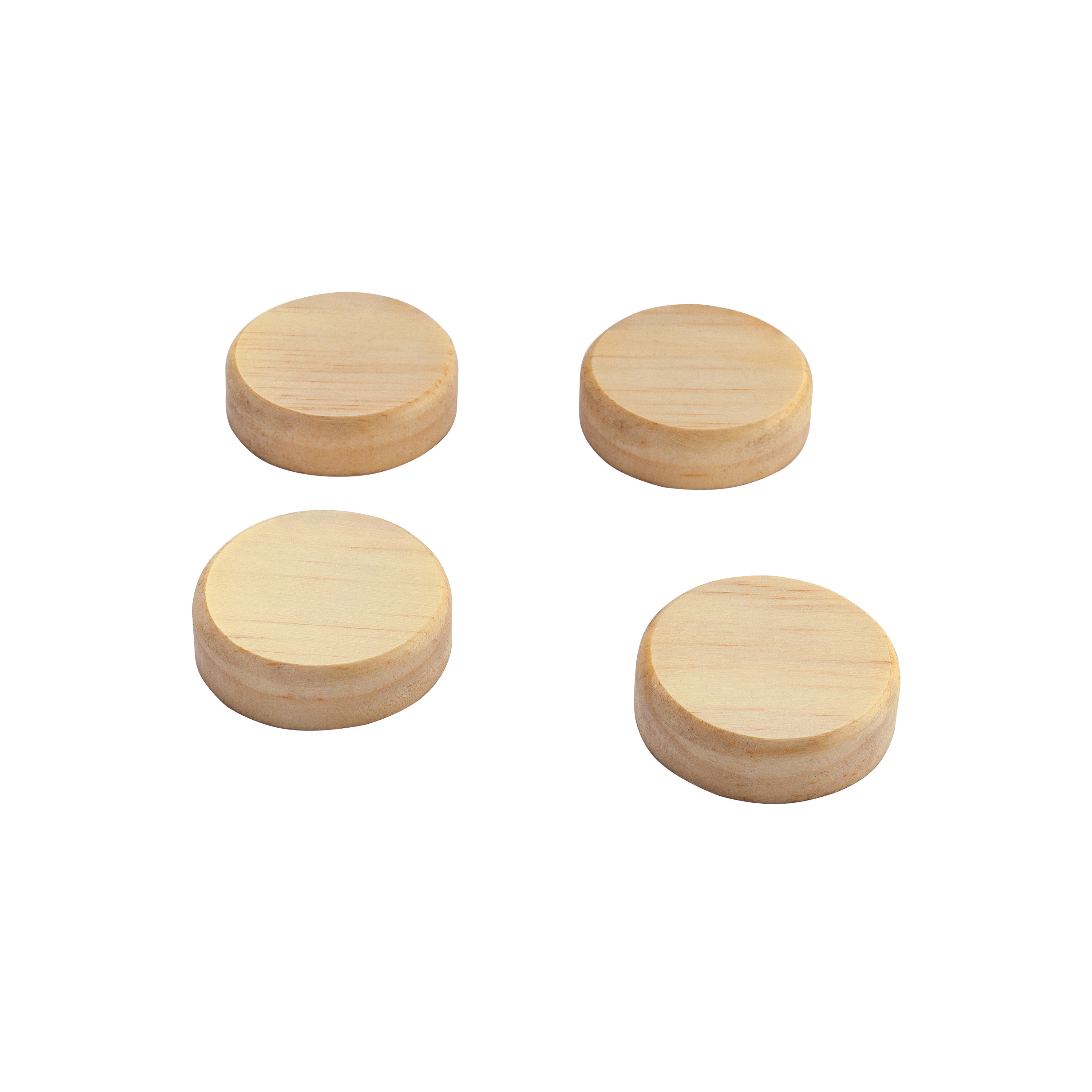 Vertoon produk Wooden magnets, round, beige, 4 pcs. van vervaardiger Sigel