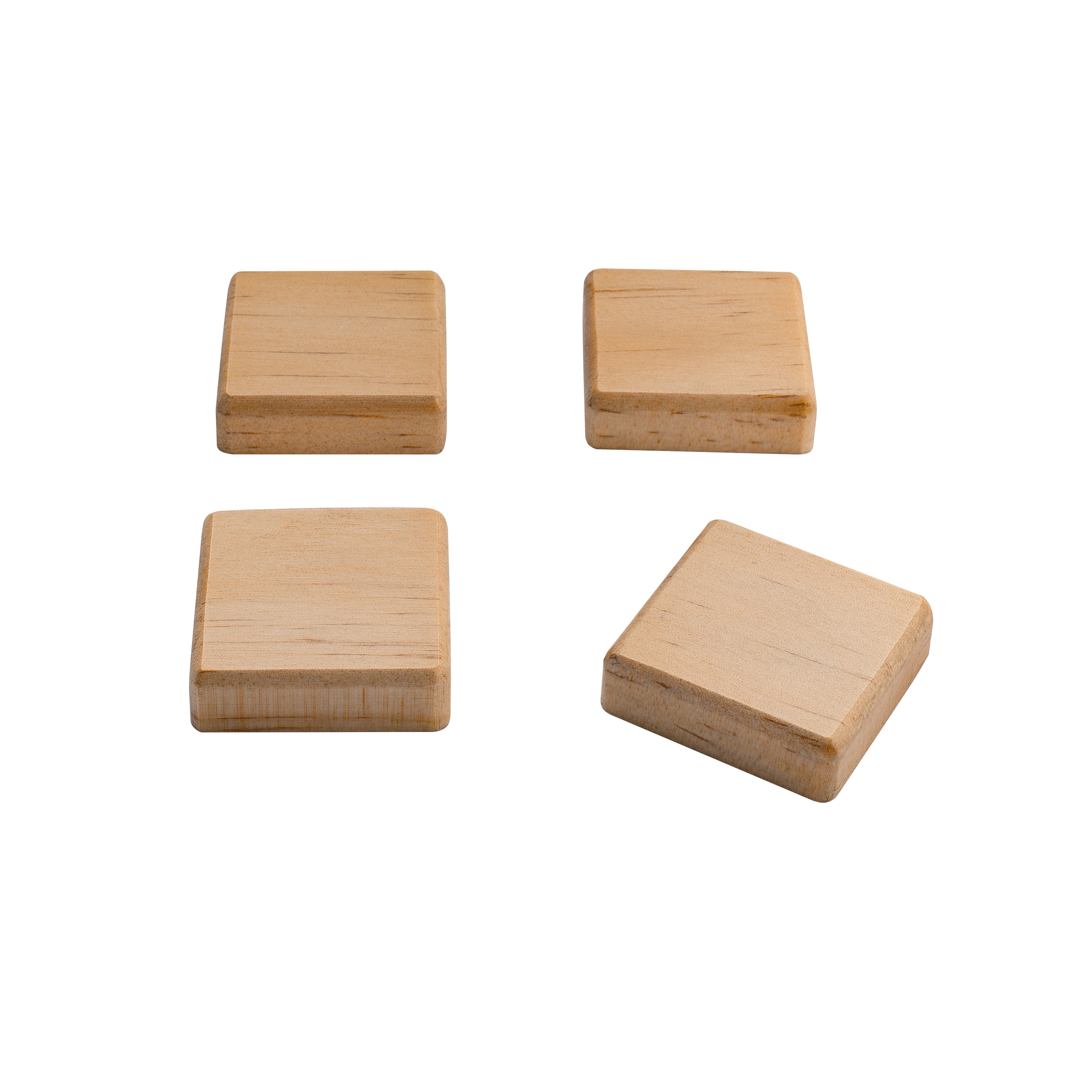 Vertoon produk Wooden magnets, square, beige, 4 pcs. van vervaardiger Sigel