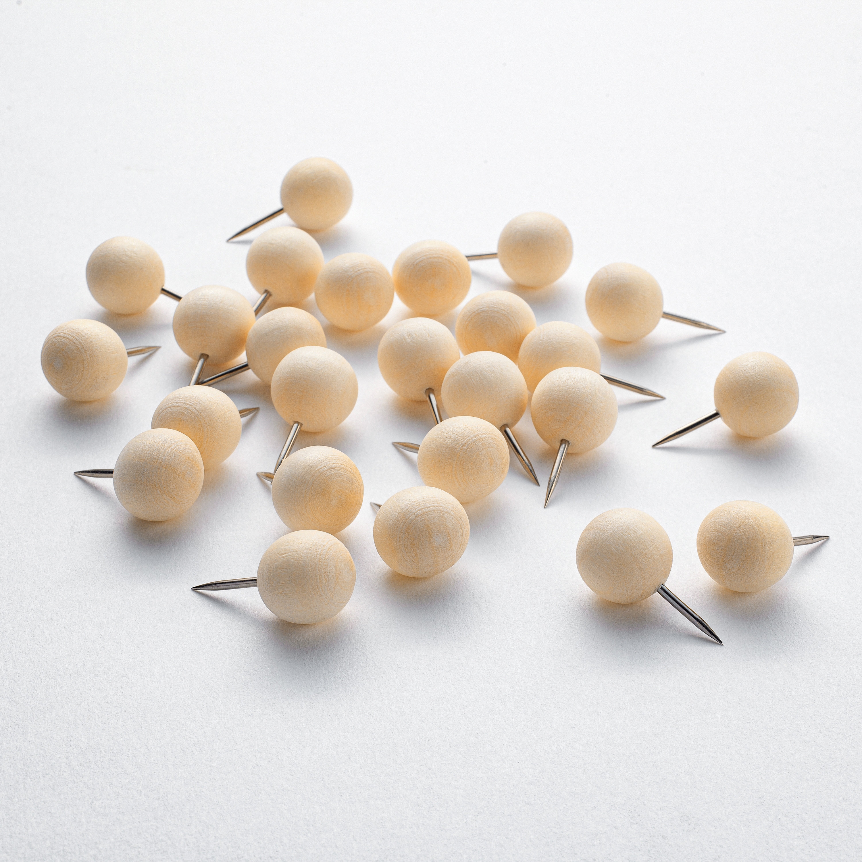 Display product Wooden pins, beige, 25 pcs. from manufacturer Sigel