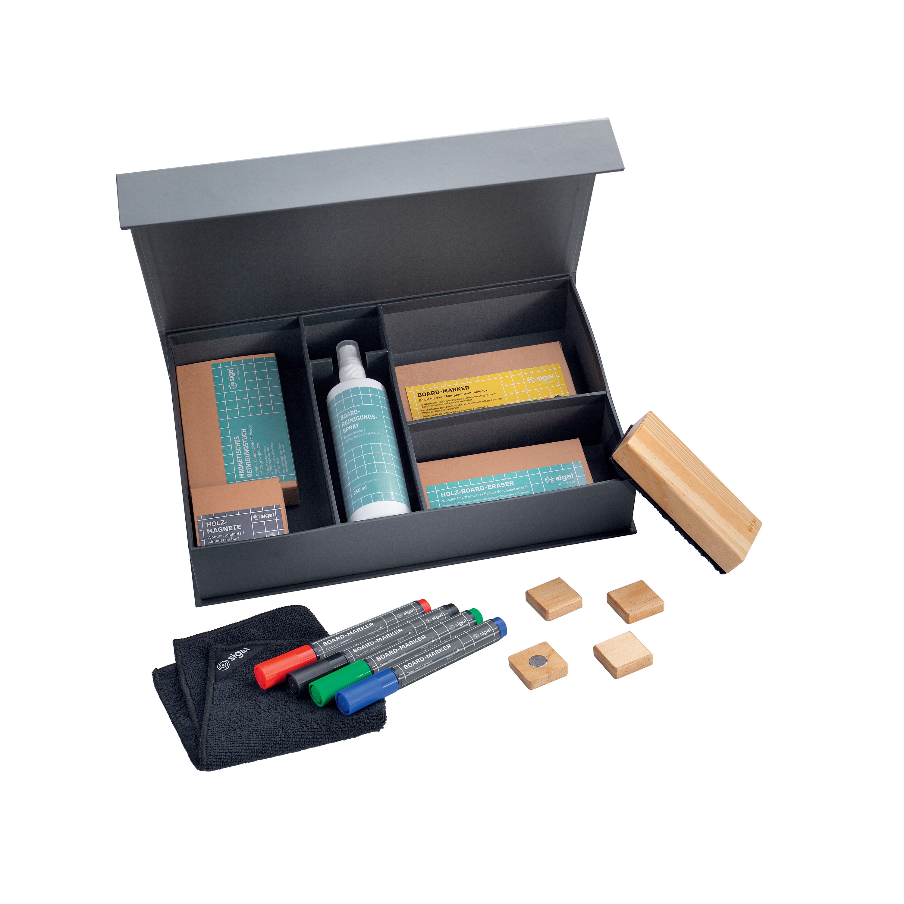 Vertoon produk Starter set for whiteboards and magnetic glass boards van vervaardiger Sigel