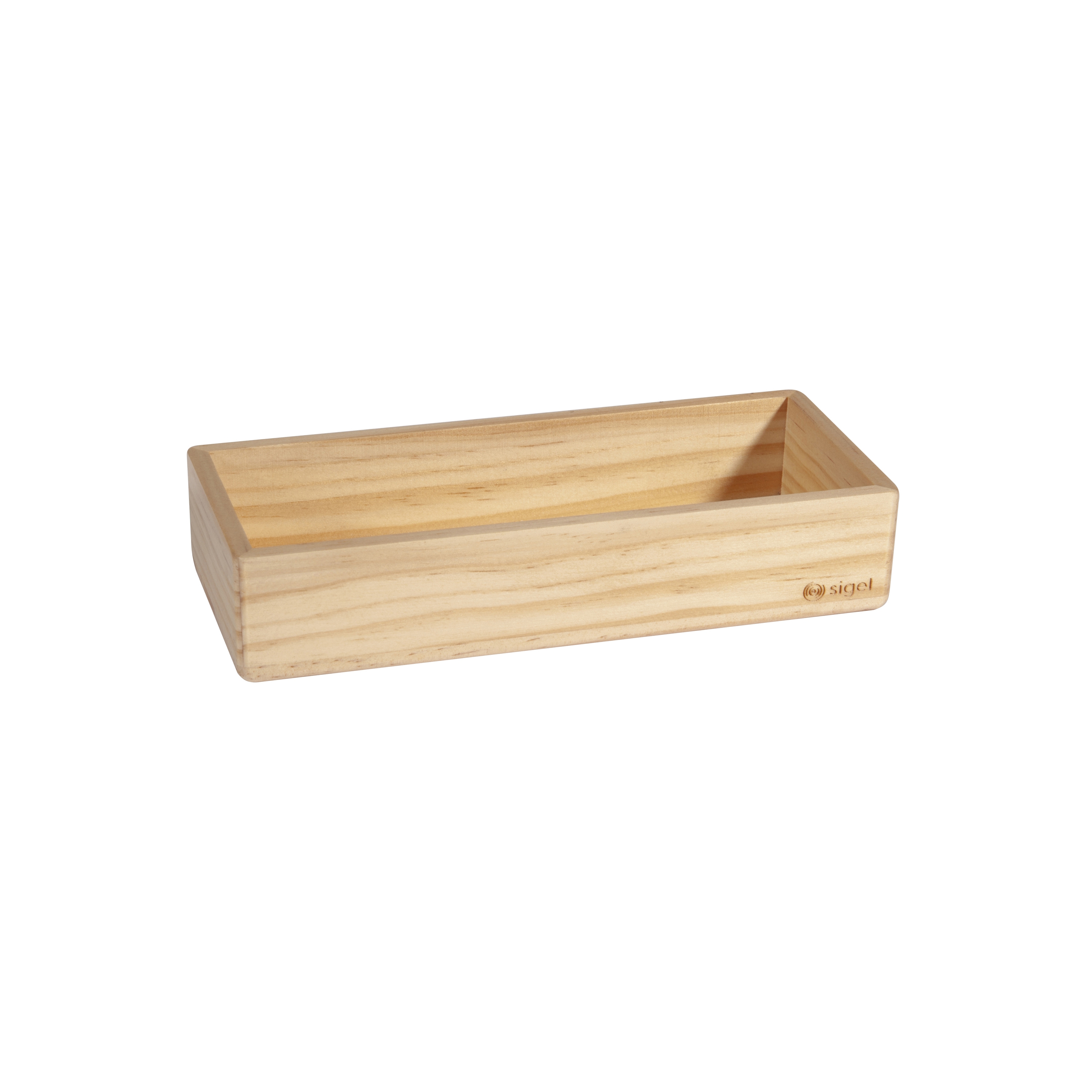 Display product Pen tray, beige, 17,5 x 4 cm, solid wood pine from manufacturer Sigel