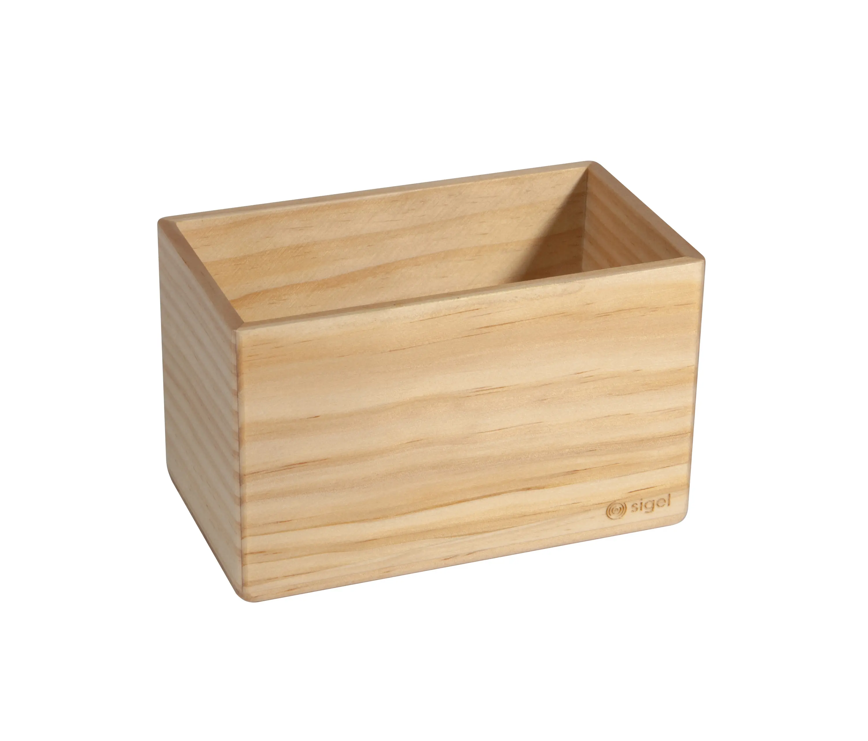 Sigel - Storage box, beige, 13 x 8 cm, solid wood pine