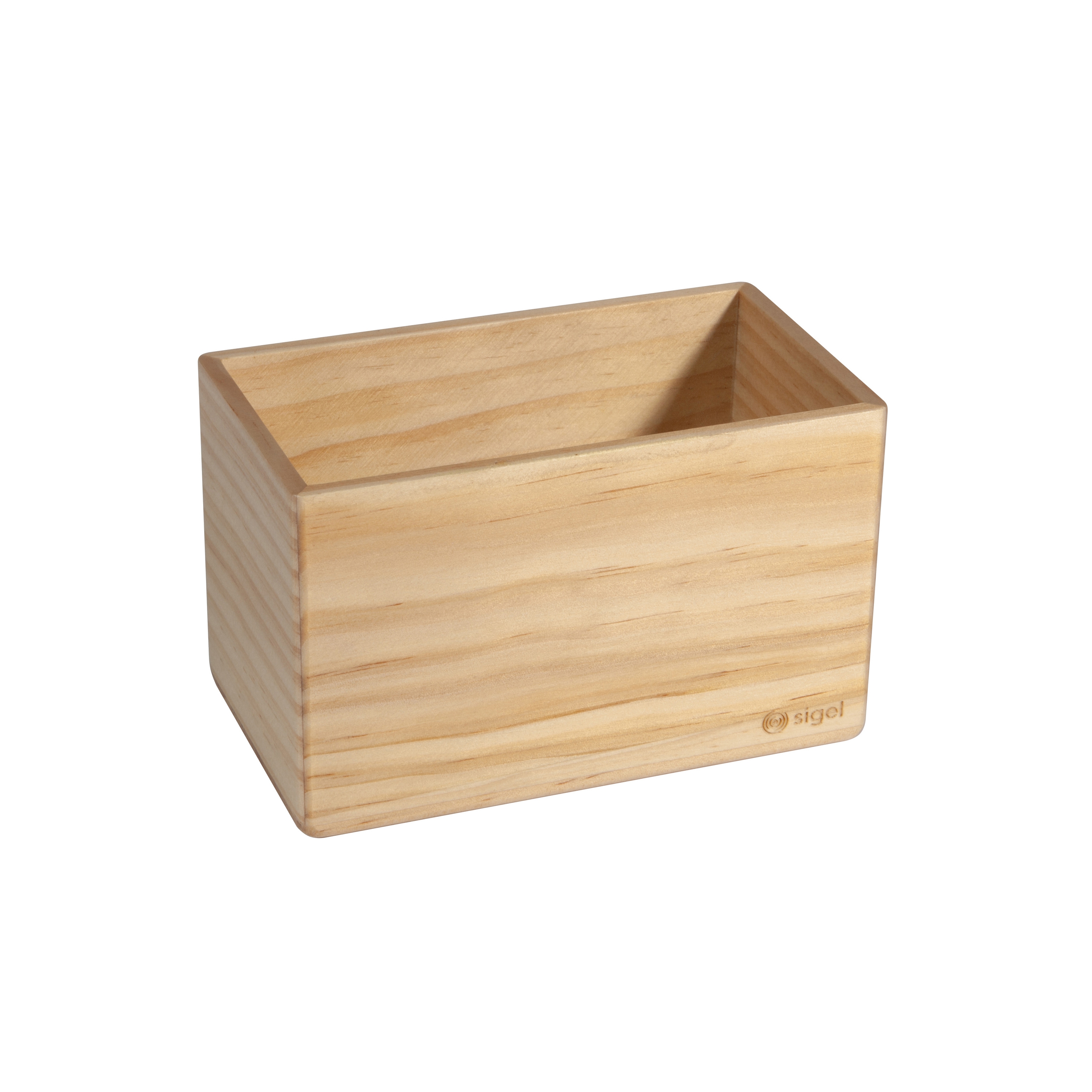 Display product Storage box, beige, 13 x 8 cm, solid wood pine from manufacturer Sigel