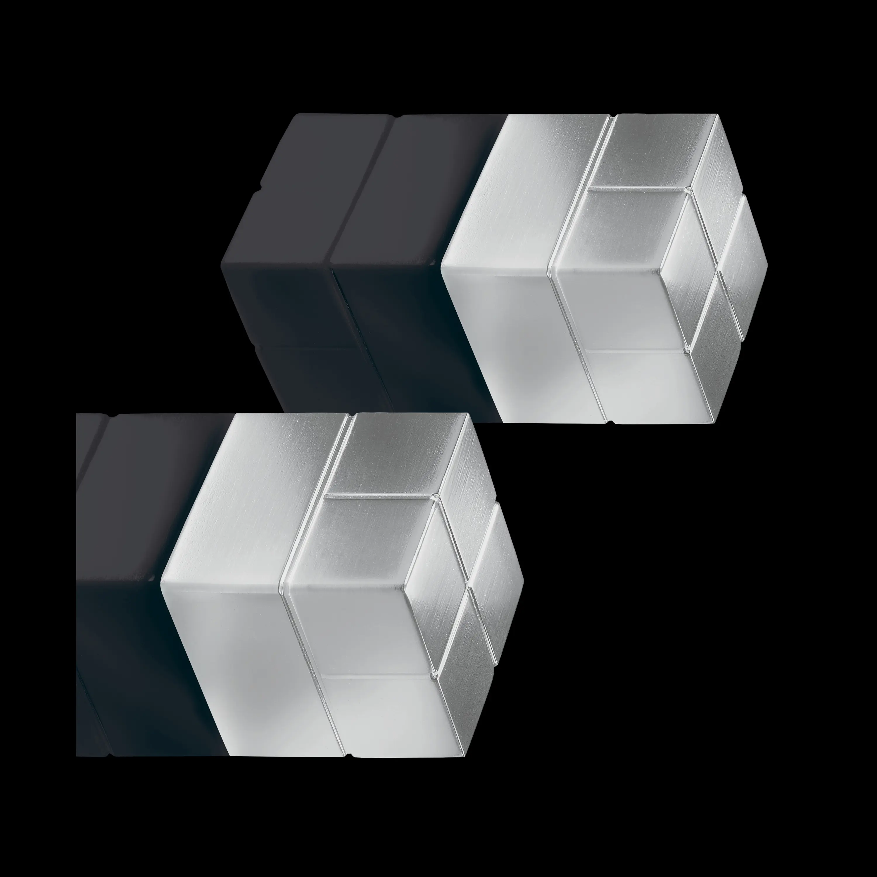 Sigel - SuperDym magnets C20 "Super-Strong", Cube-Design, silver, 2 pcs.