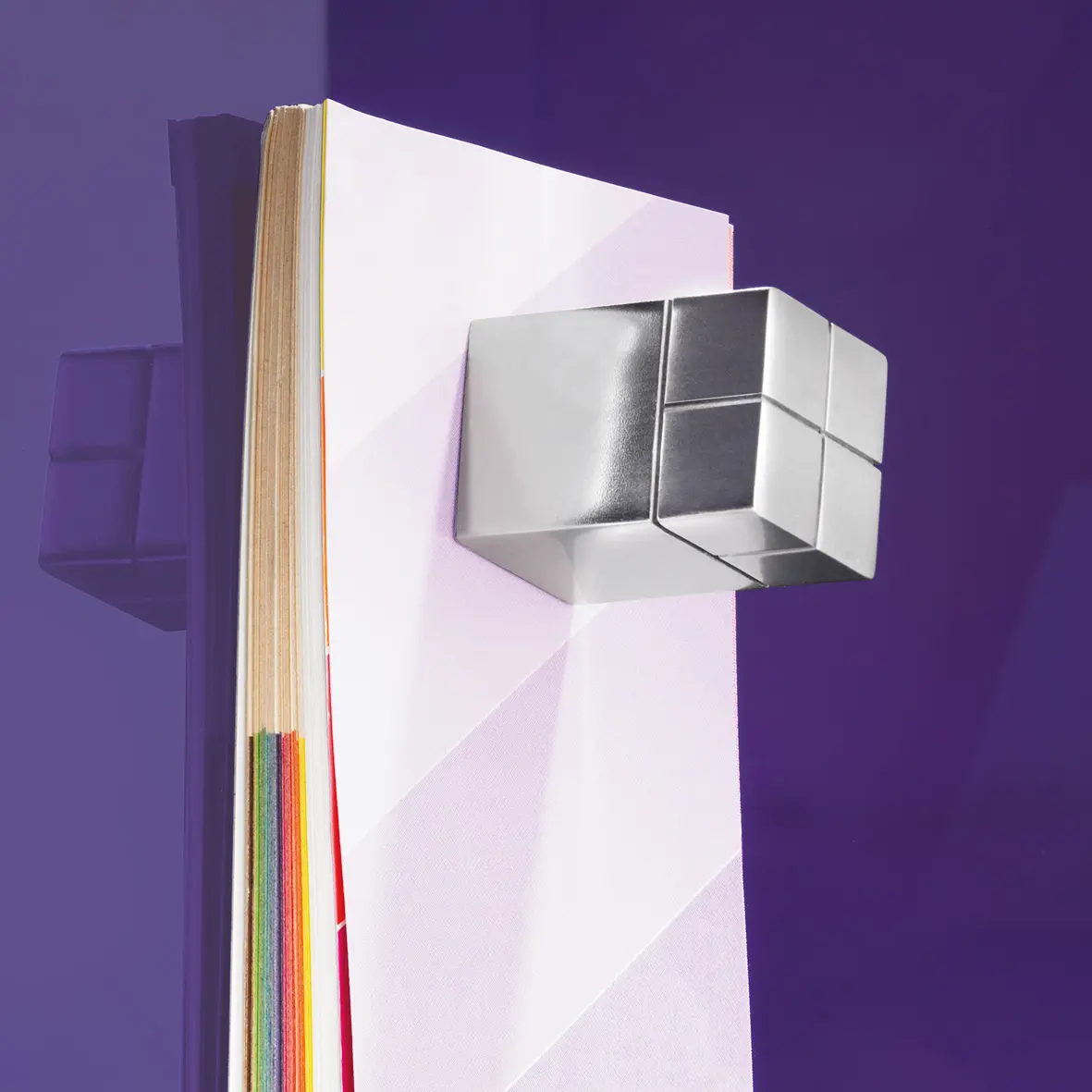 Sigel - Magneti SuperDym C30 "Ultra-Strong", Cube-Design, argento, 2 pezzi