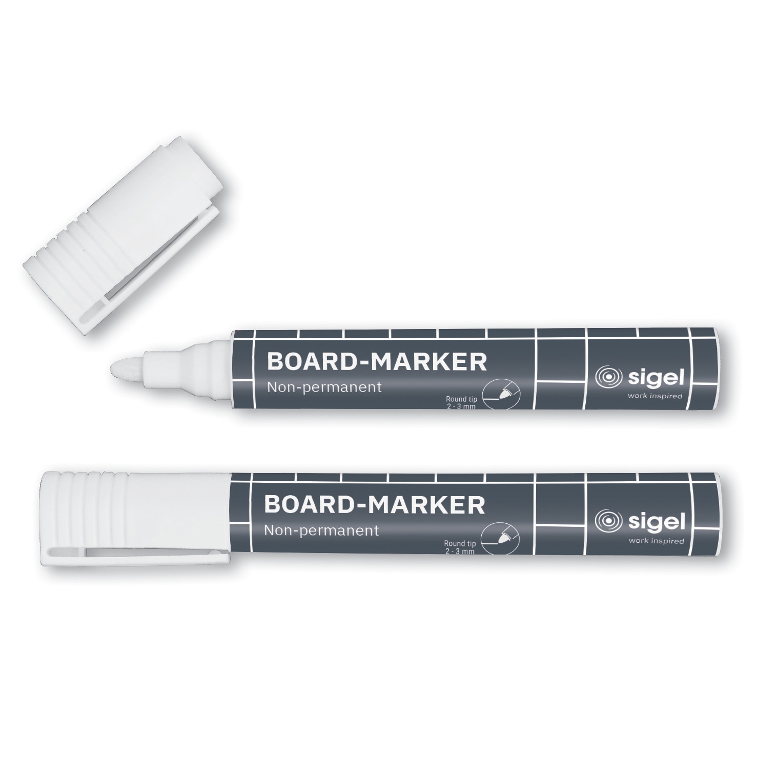 Produkt Glasboard-Marker, weiß, 2 Stück des Herstellers Sigel anzeigen