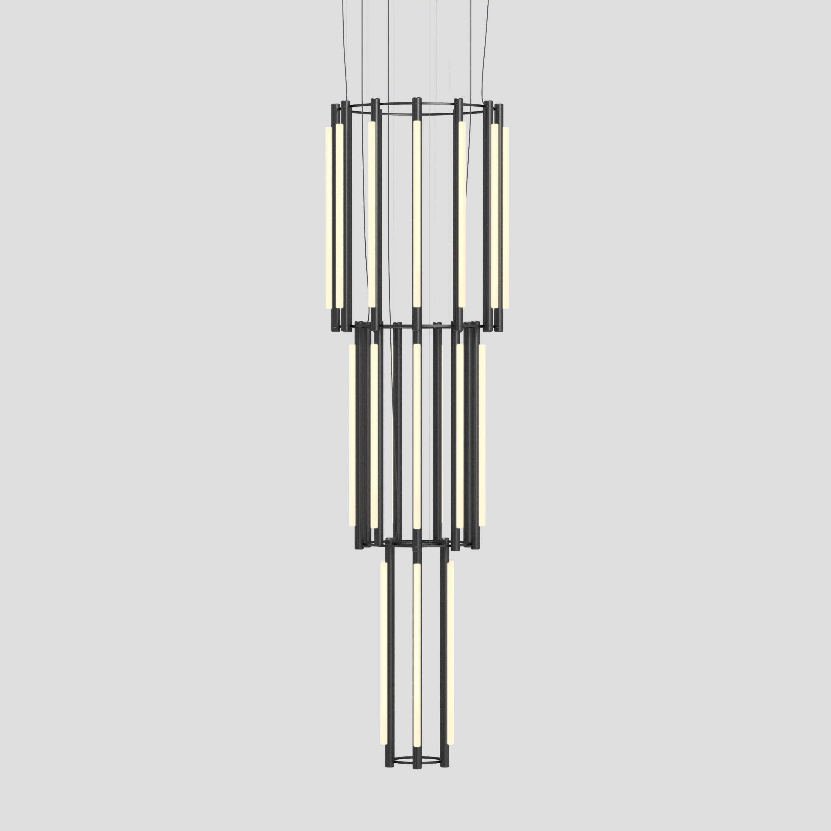 Display product Pipeline Chandelier 12 from manufacturer A-N-D