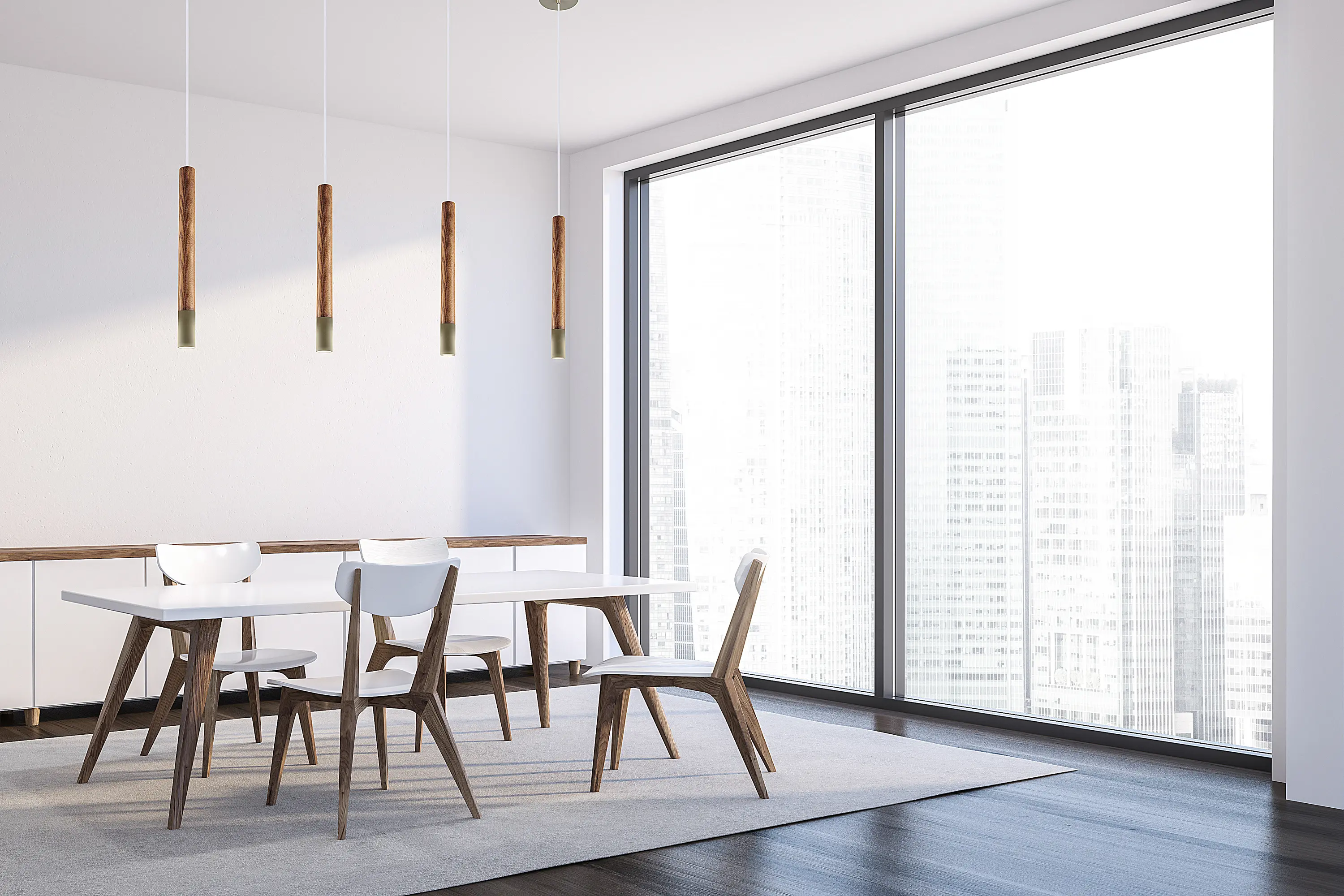 Valaisin Grönlund - Flute Pendant Light, white