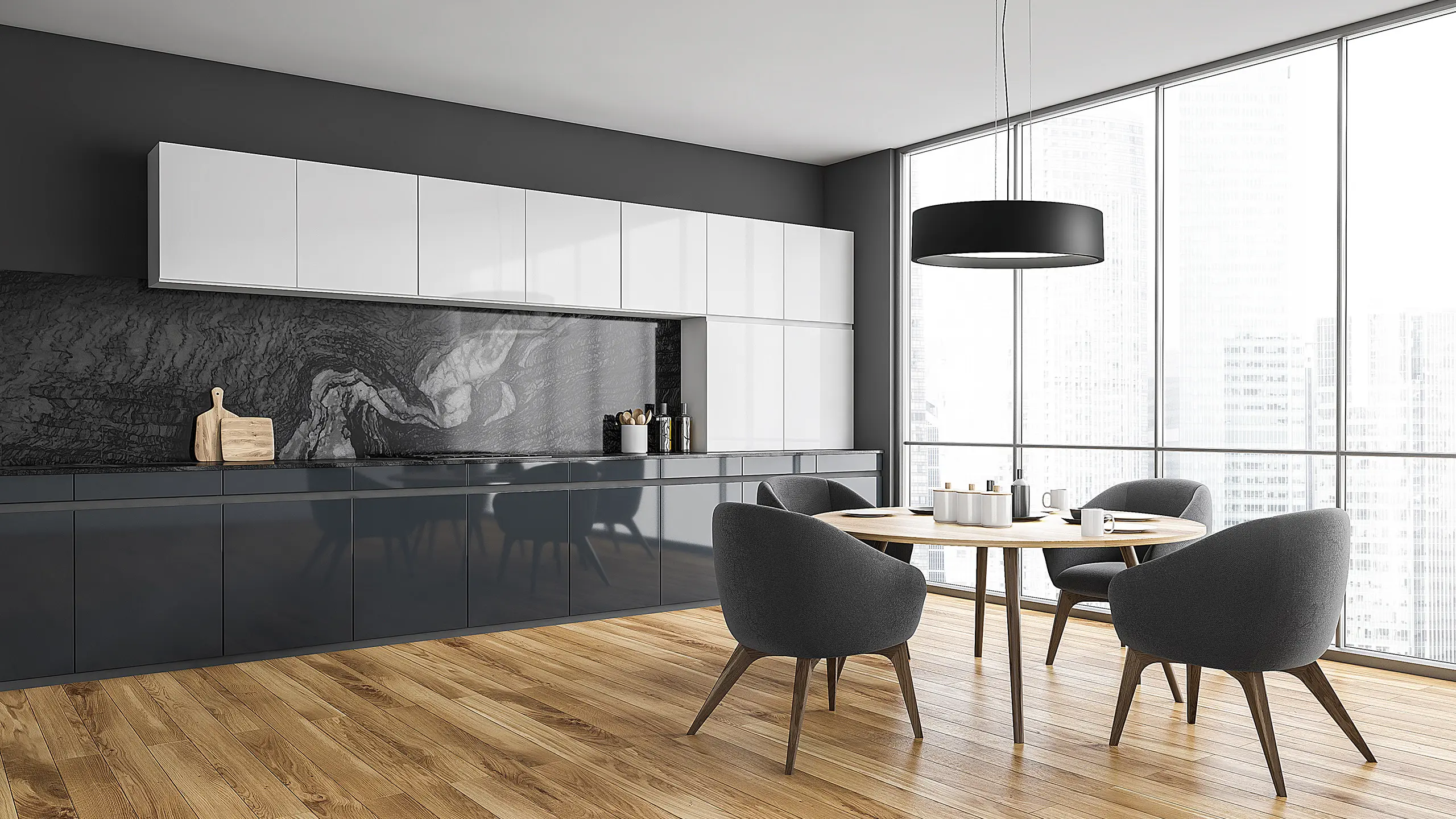 Valaisin Grönlund - Flyer 50 Pendant Light, black