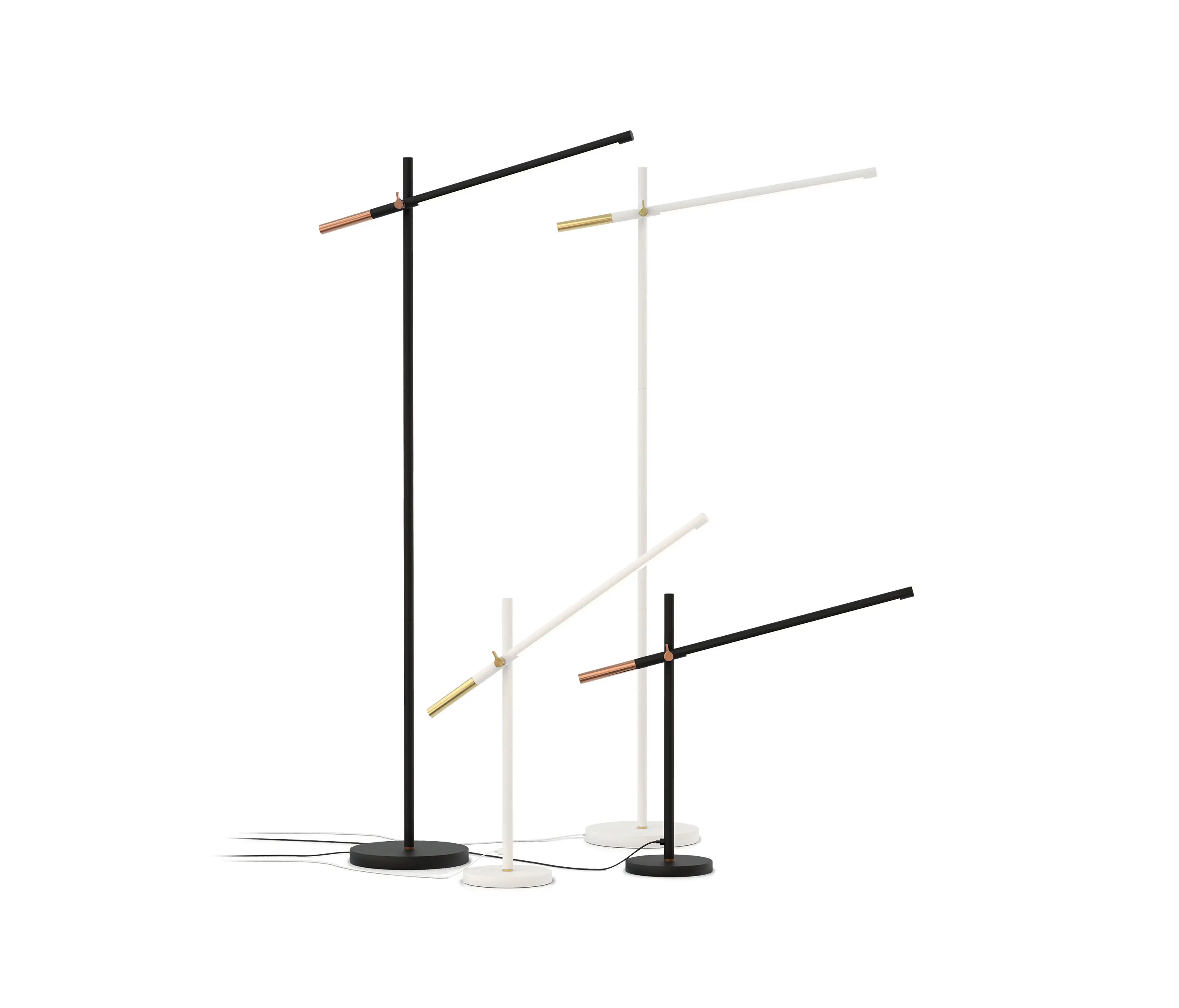 Valaisin Grönlund - Piano Table Lamp, white/brass