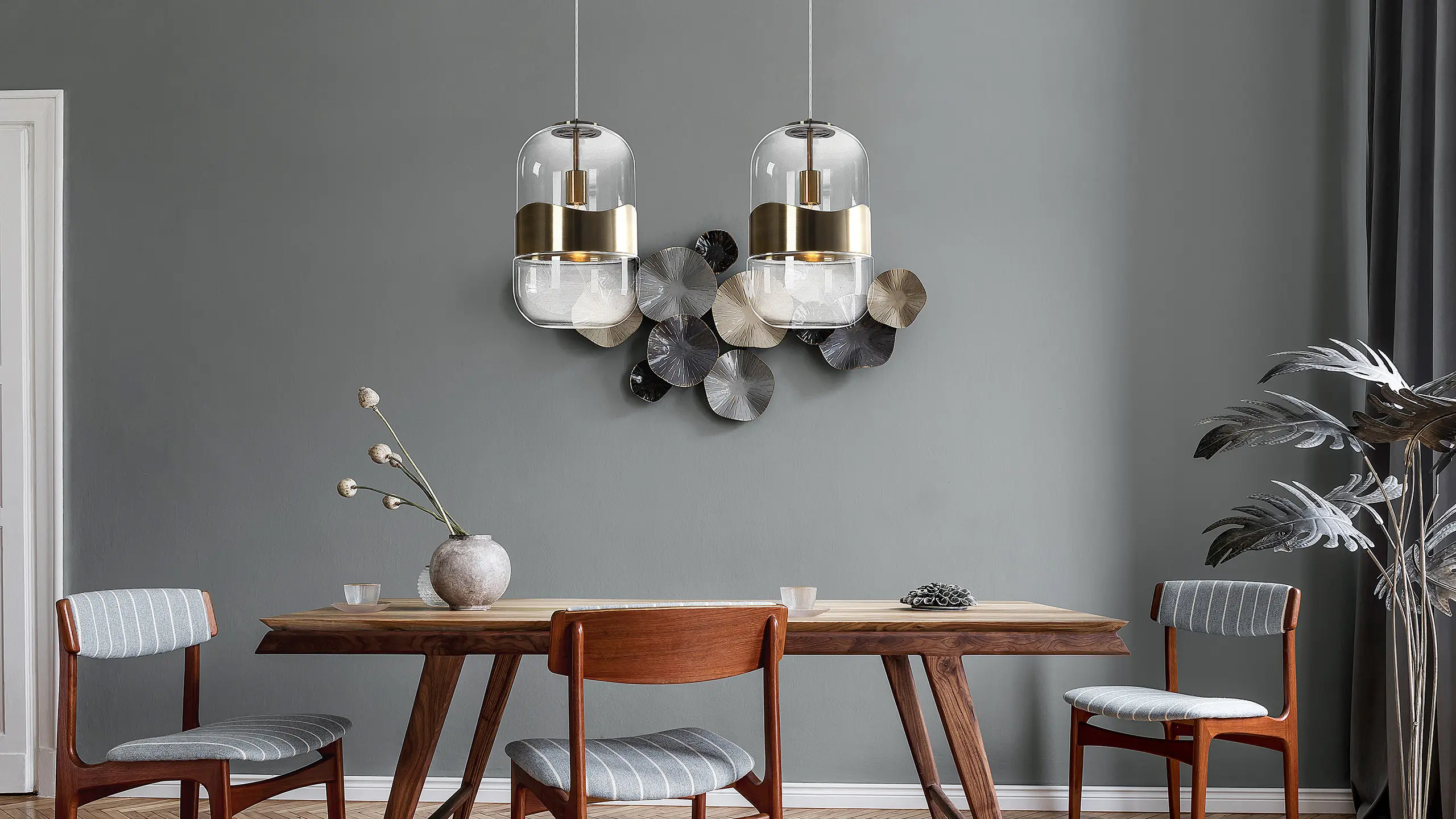Valaisin Grönlund - Blind Pendant Light, brass