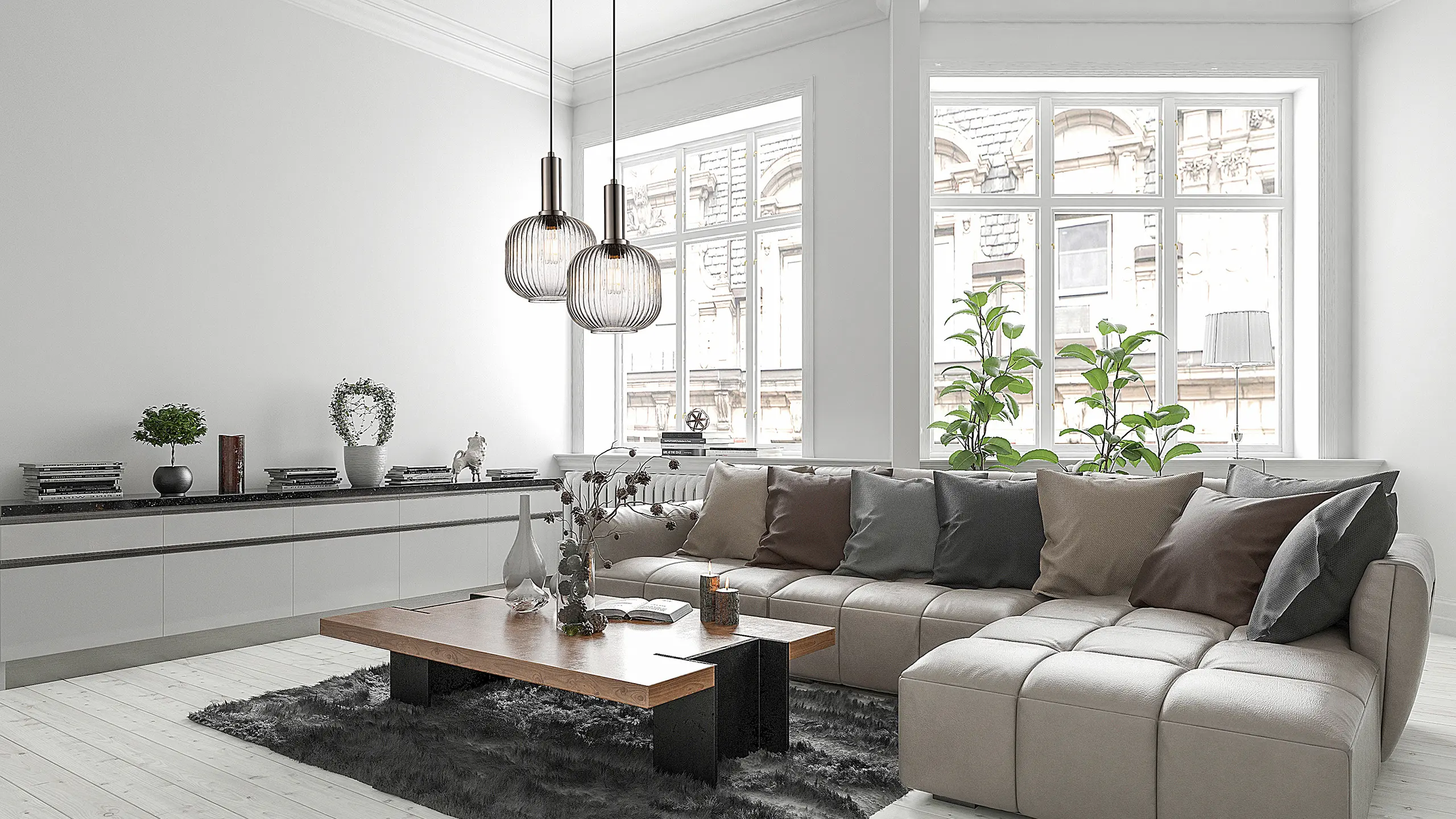 Valaisin Grönlund - Lantern Pendant Light, clear glass