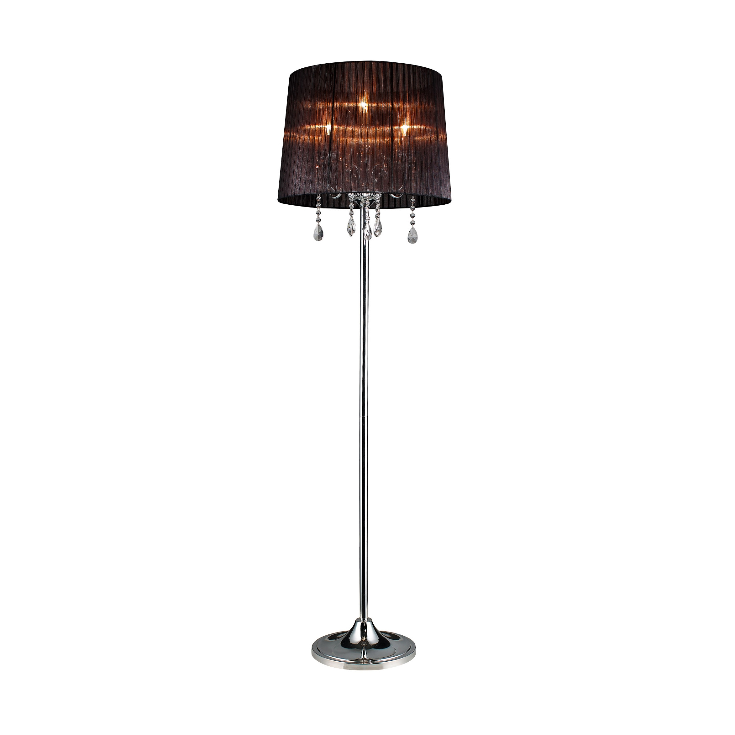 Display product Crystal Floor Lamp, black/blackchrome from manufacturer Valaisin Grönlund