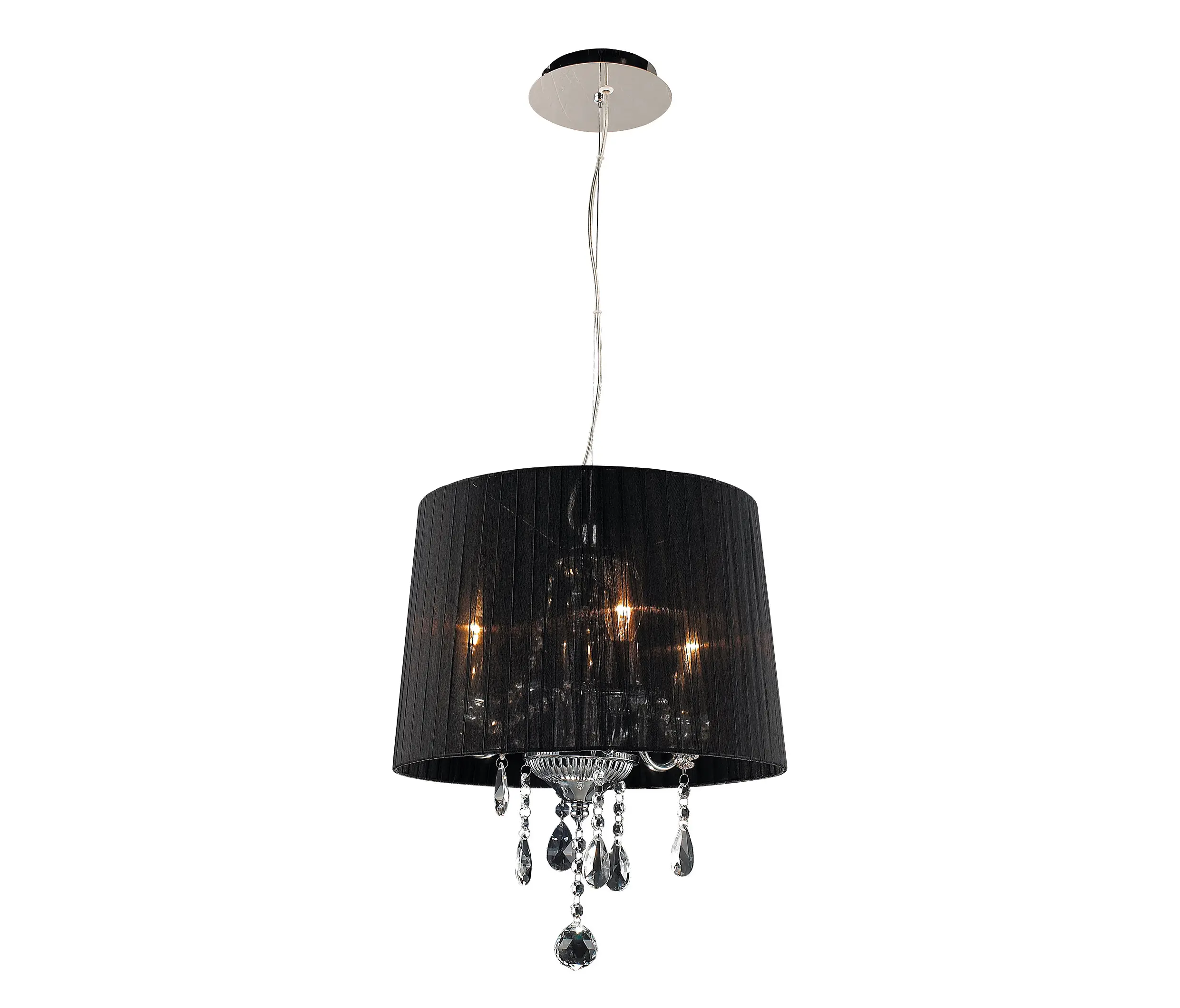 Valaisin Grönlund - Crystal Small Lampada a sospensione, nero