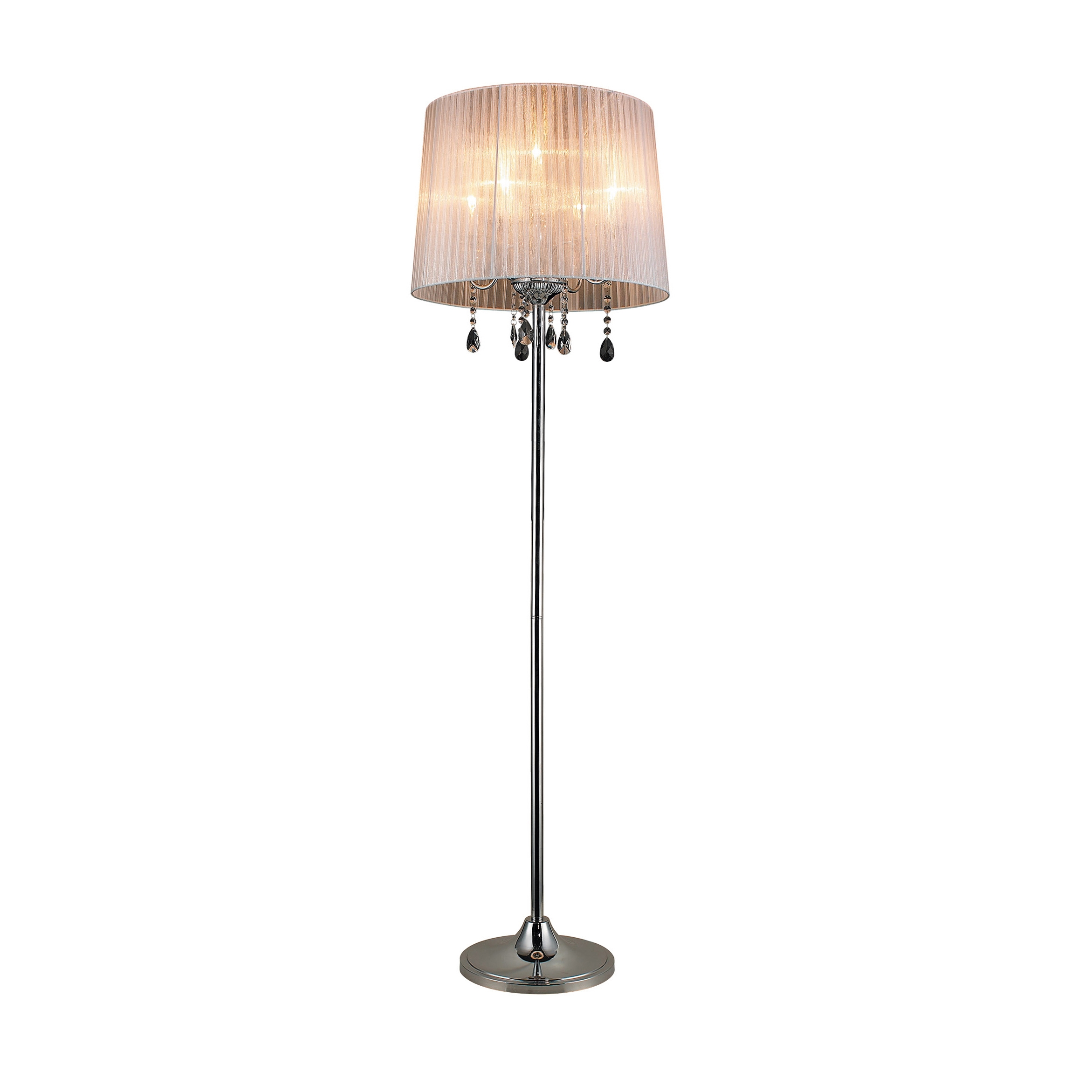 Afficher le produit Crystal White Floor Lamp, white/blackchrome du fabricant Valaisin Grönlund