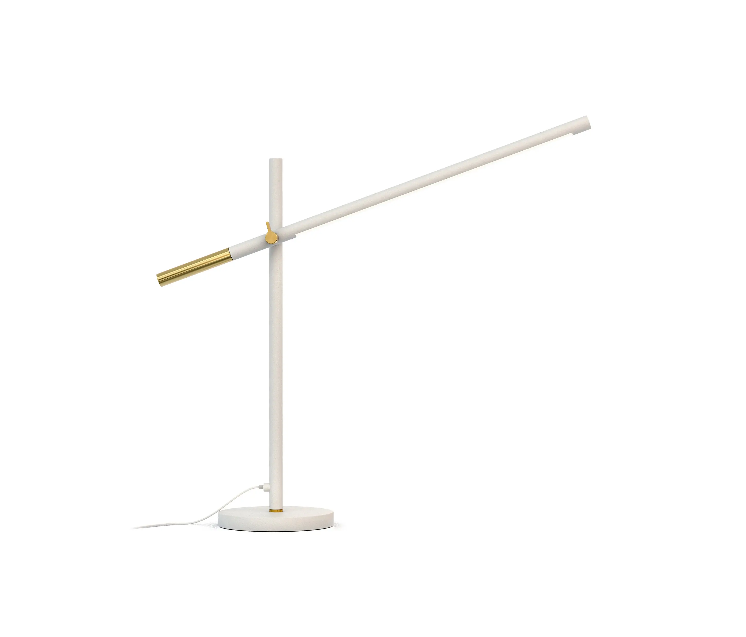 Valaisin Grönlund - Piano Table Lamp, white/brass