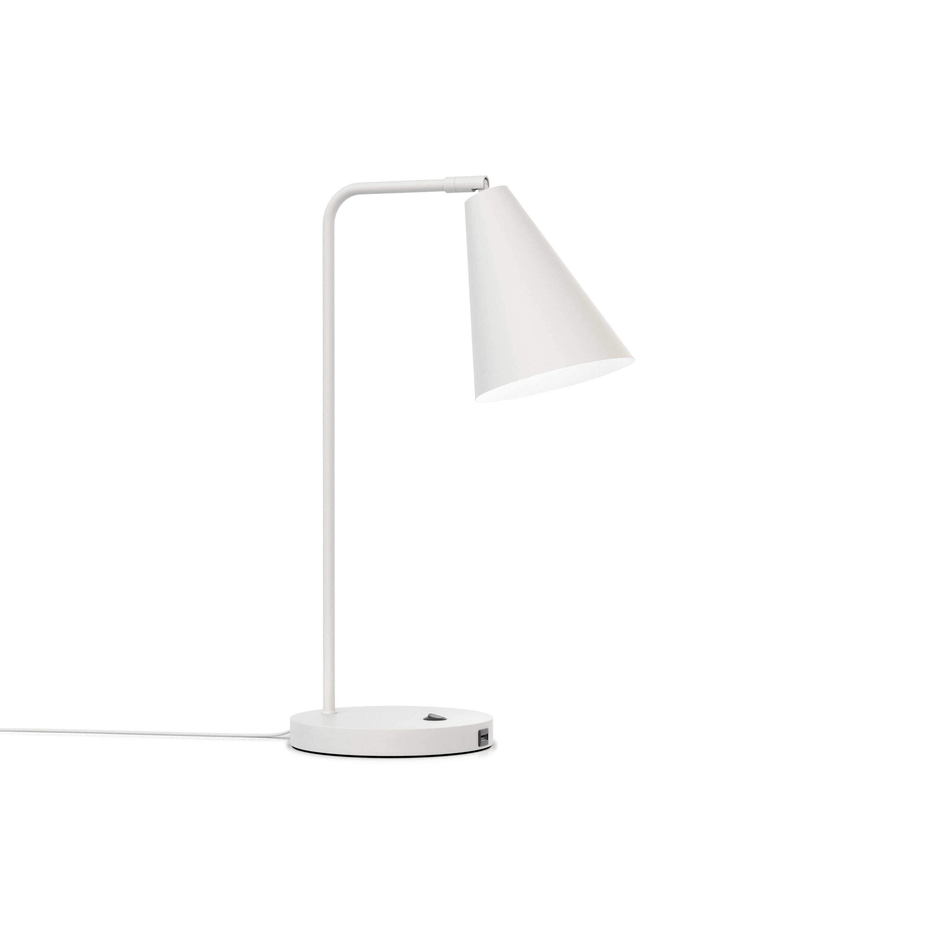 Vigo USB Table Lamp, white