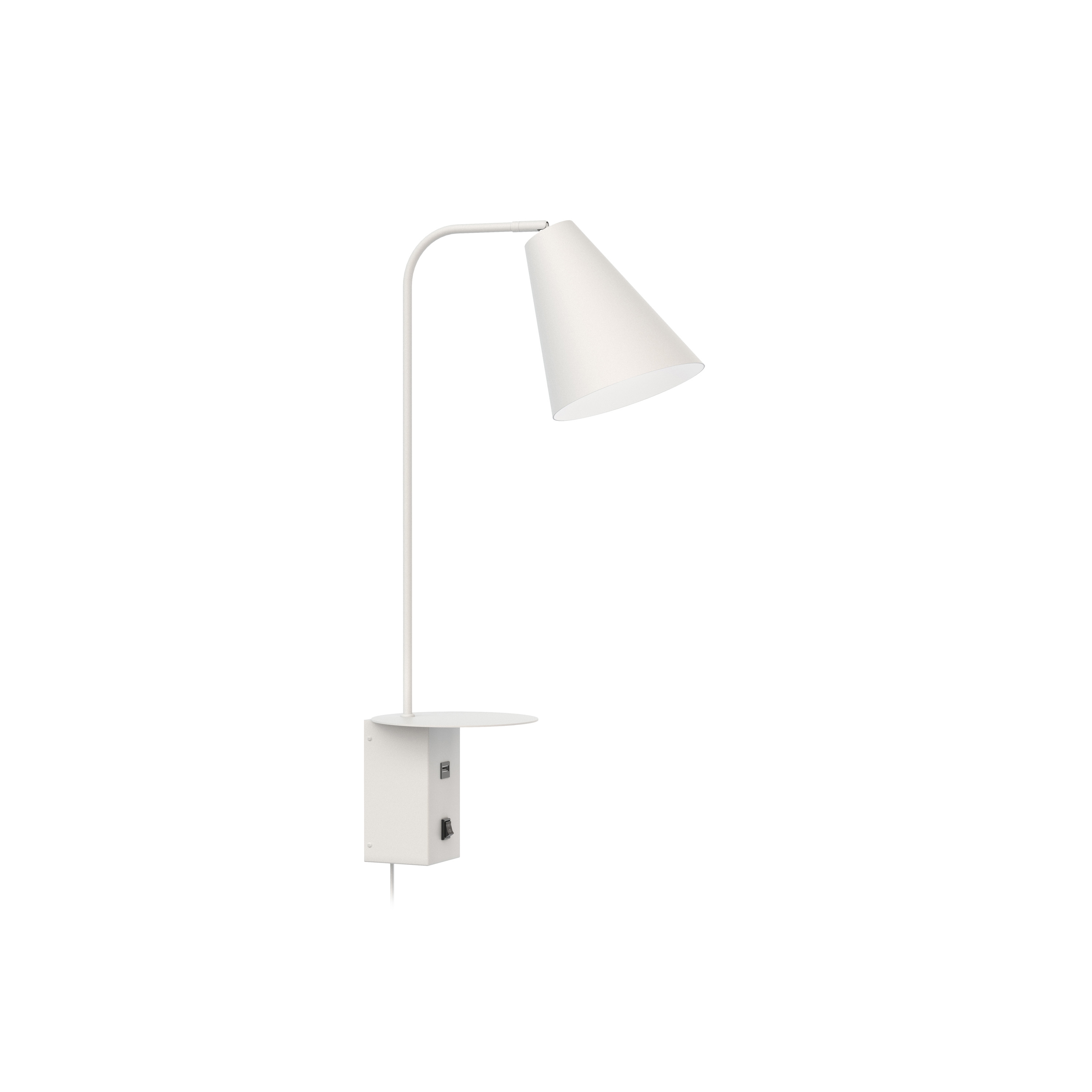 Vigo USB Wall Light, white