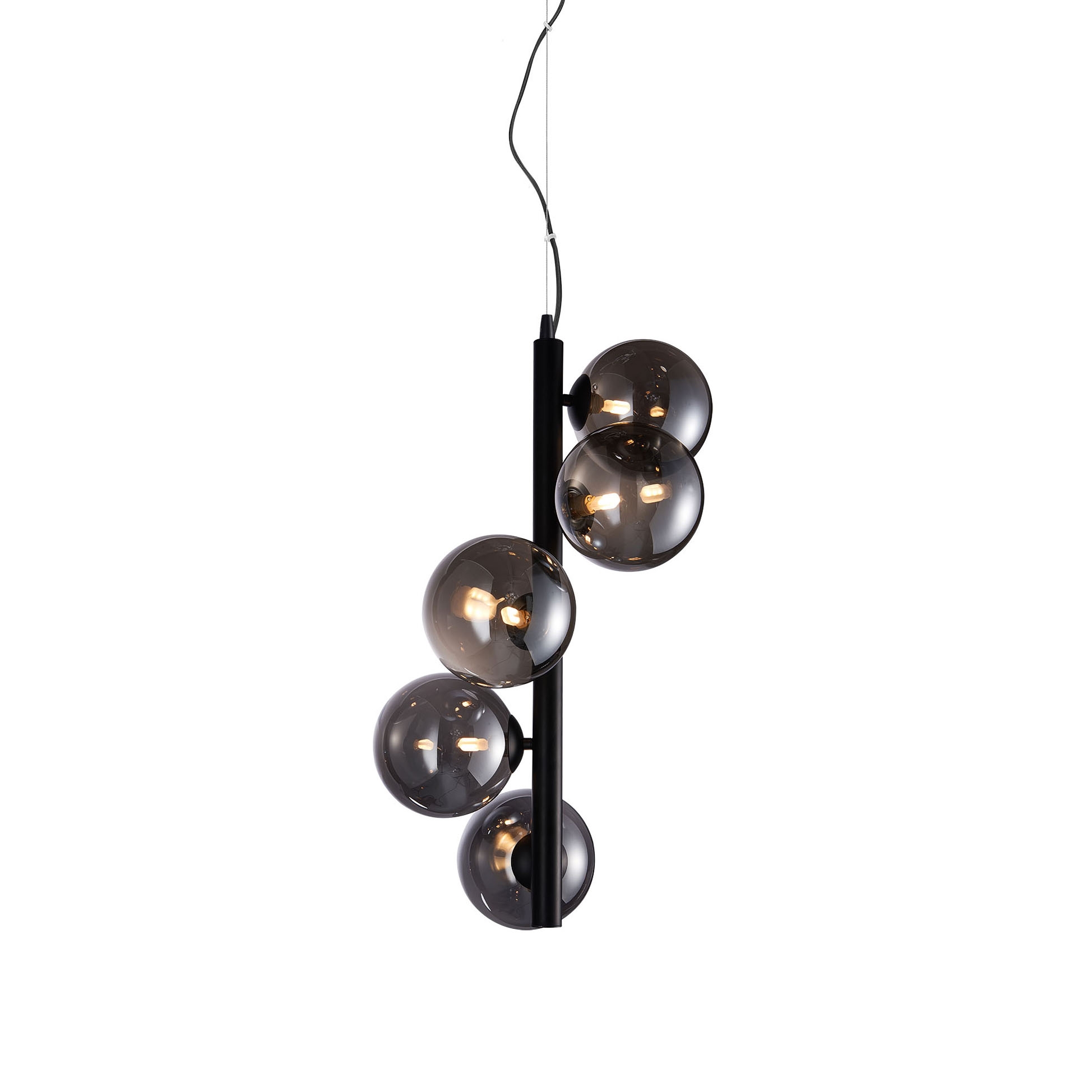 Produkt Glasgow 5 Vertical Pendant Light, black des Herstellers Valaisin Grönlund anzeigen
