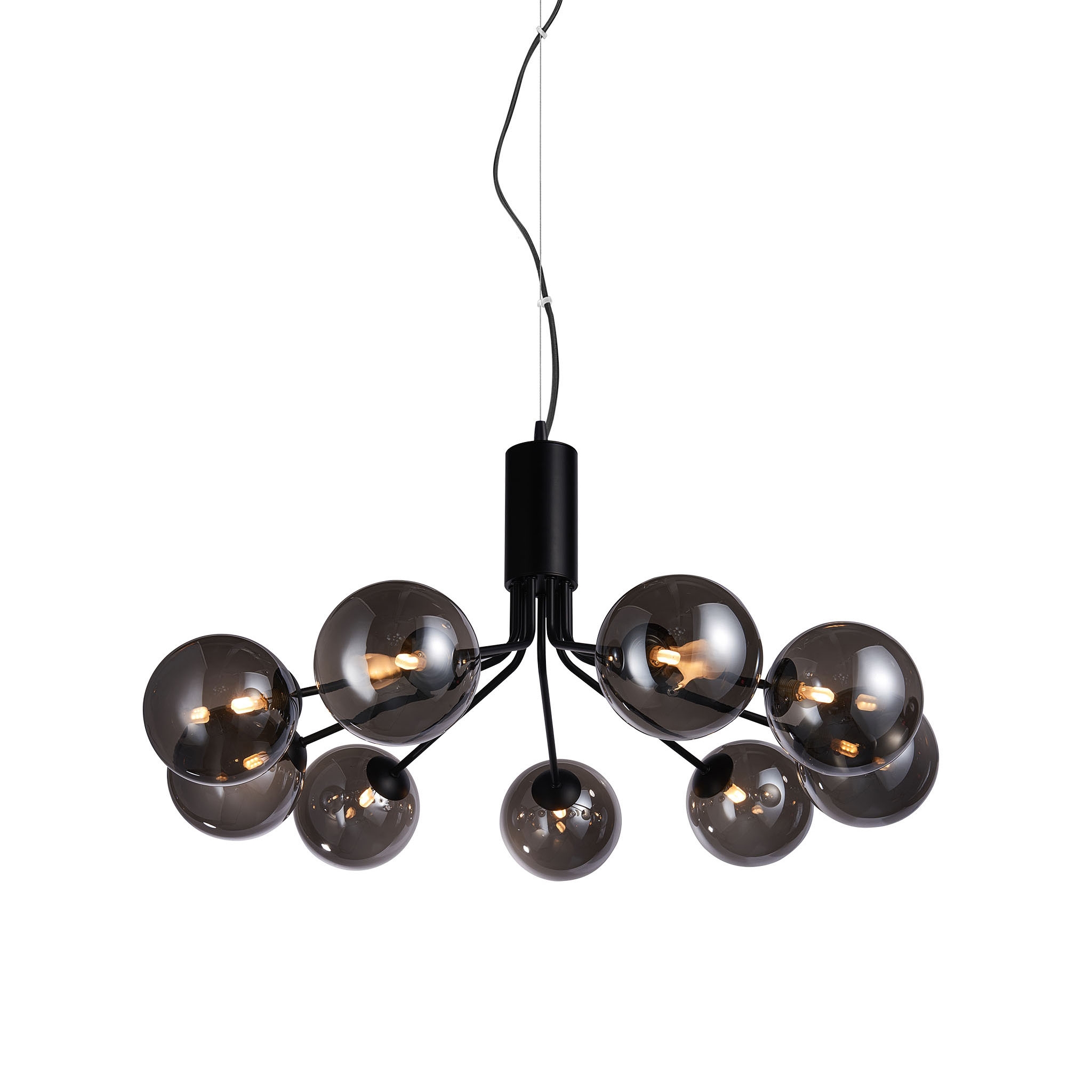 Glasgow 9 Pendant Light, black