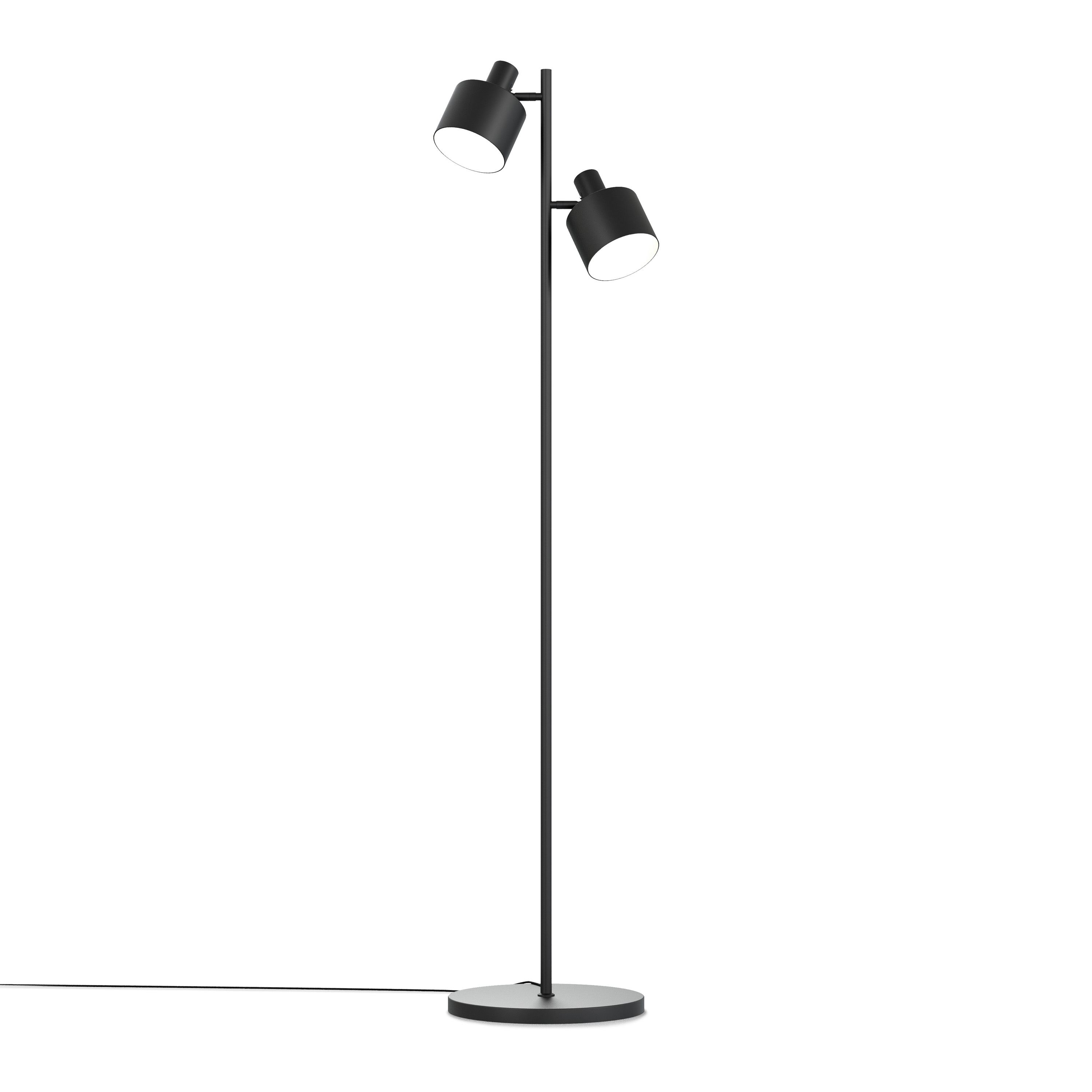 Hood Double Floor Lamp, black