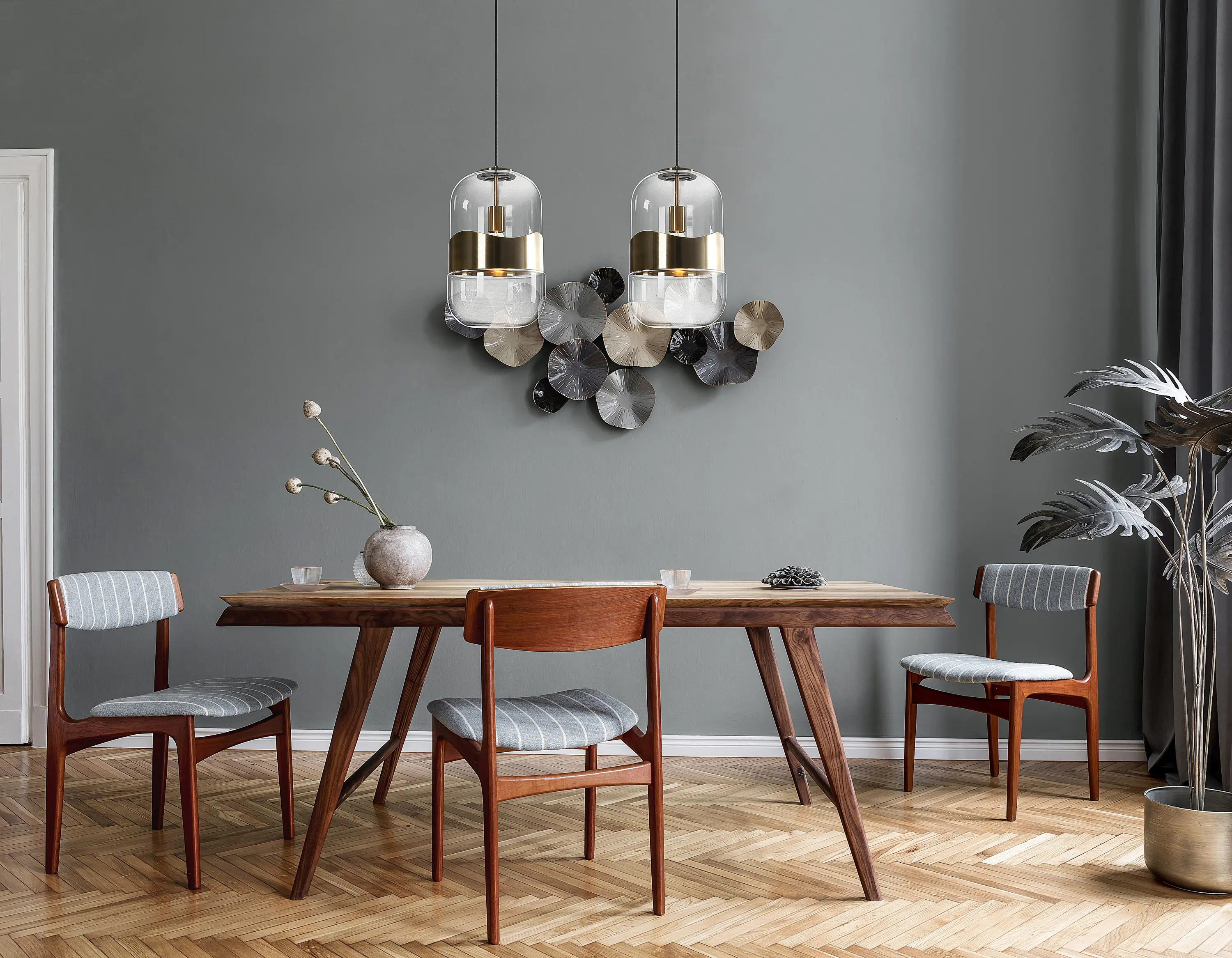 Valaisin Grönlund - Blind Pendant Light, brass