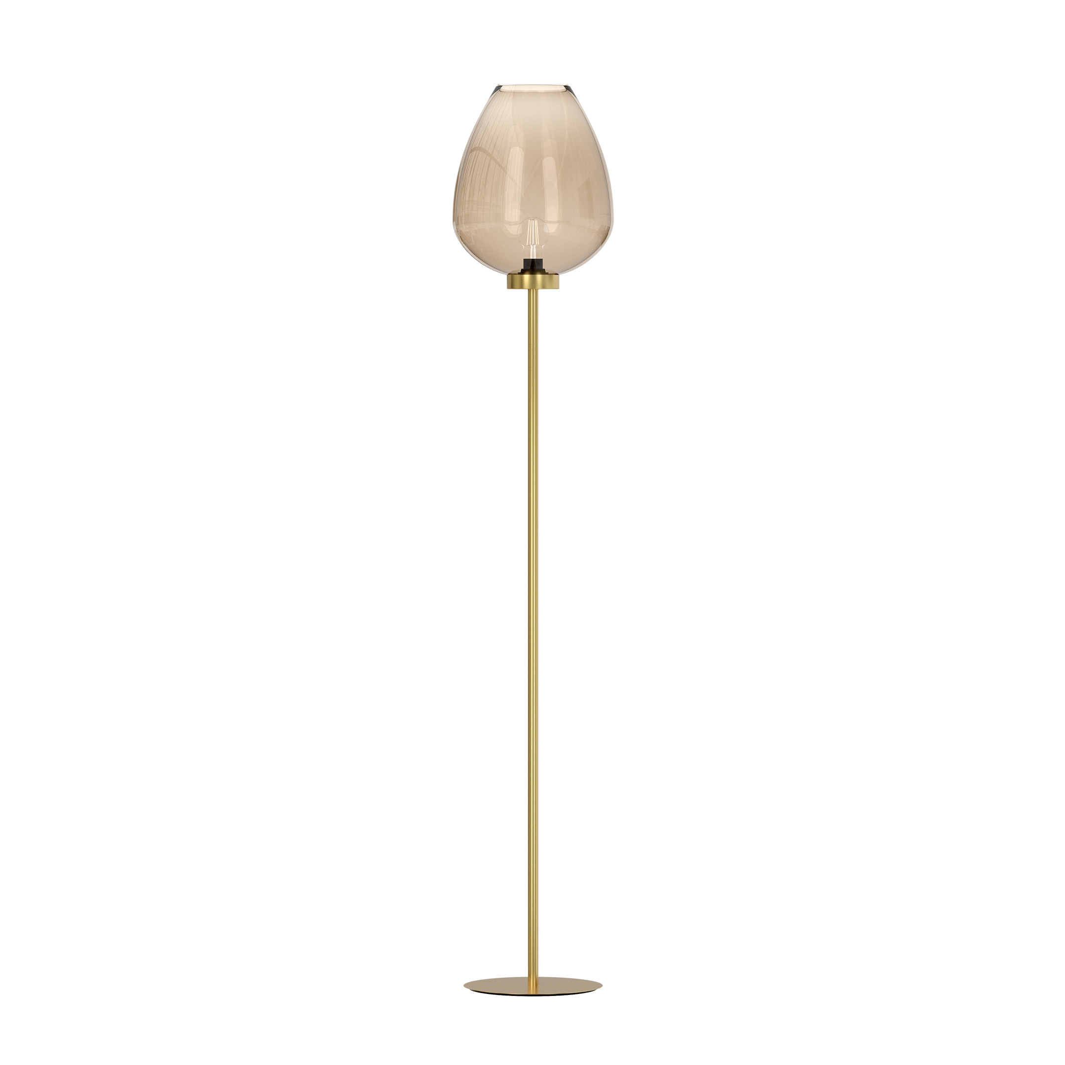 Torch Floor Lamp, brass