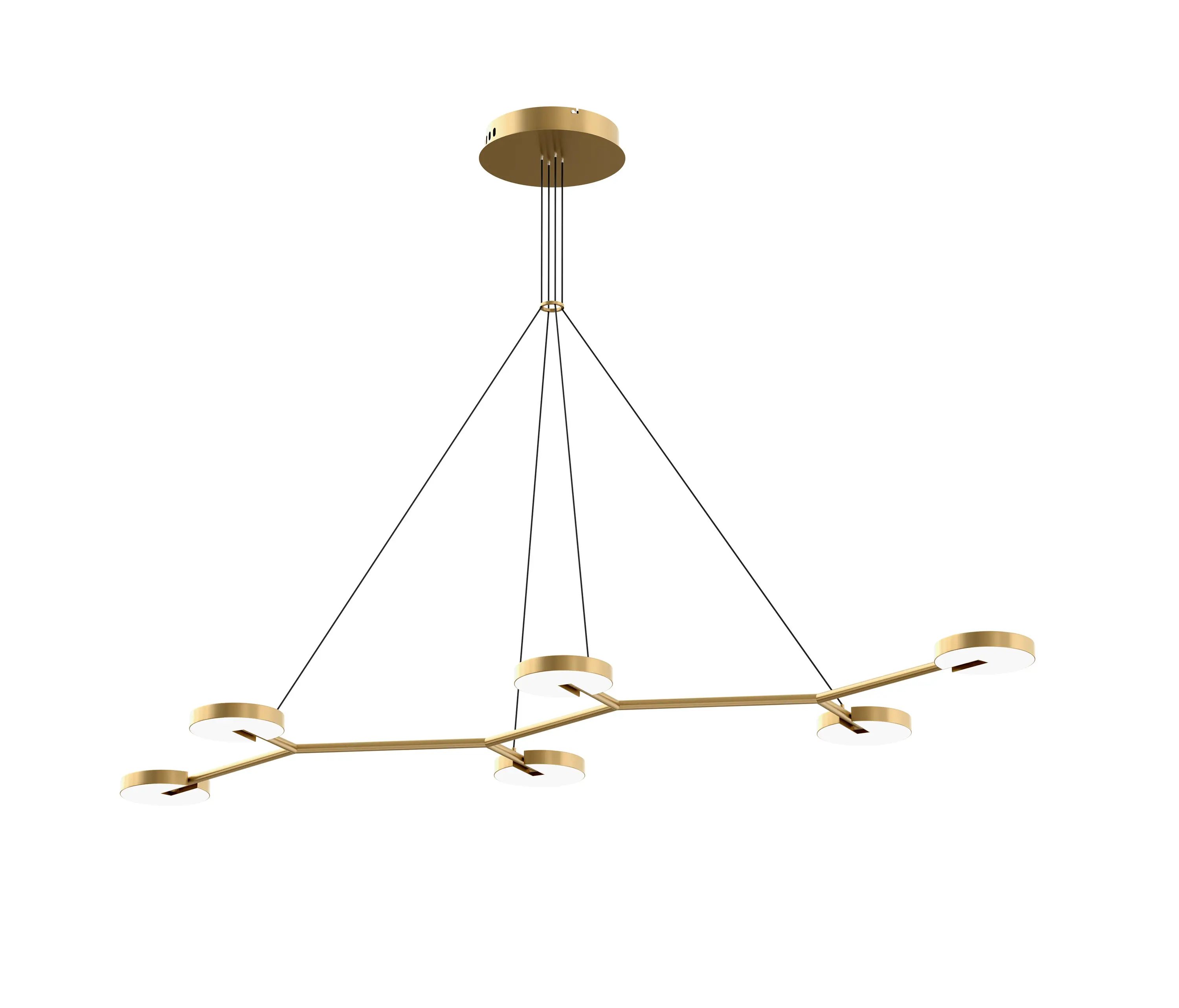 Valaisin Grönlund - Arm 6 Pendant Light, brass