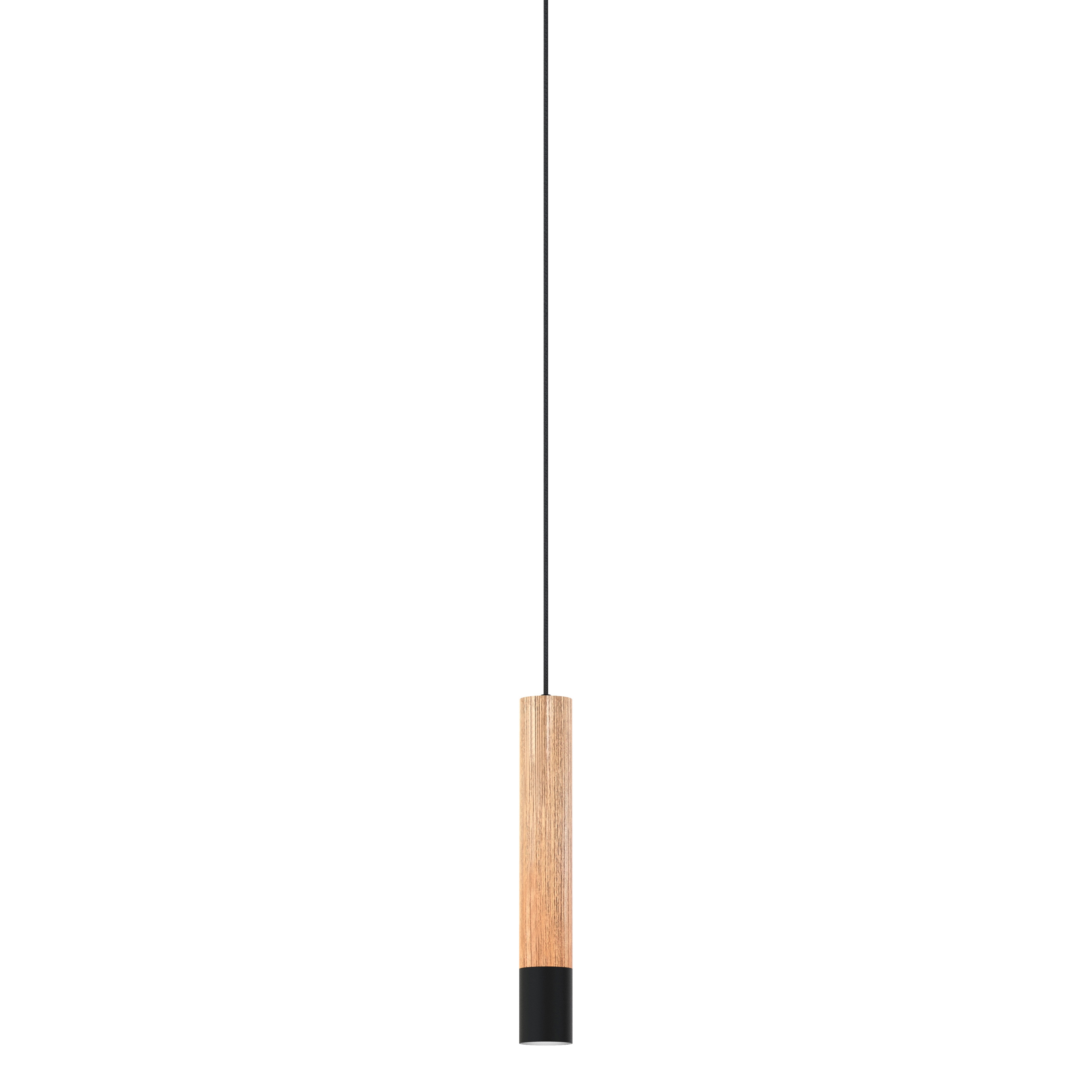 Isle Pendant Light, dark wood, brass